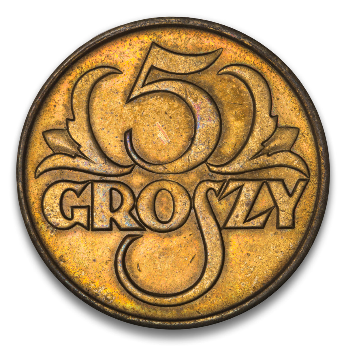 Poland Base 5 Groszy 1923
