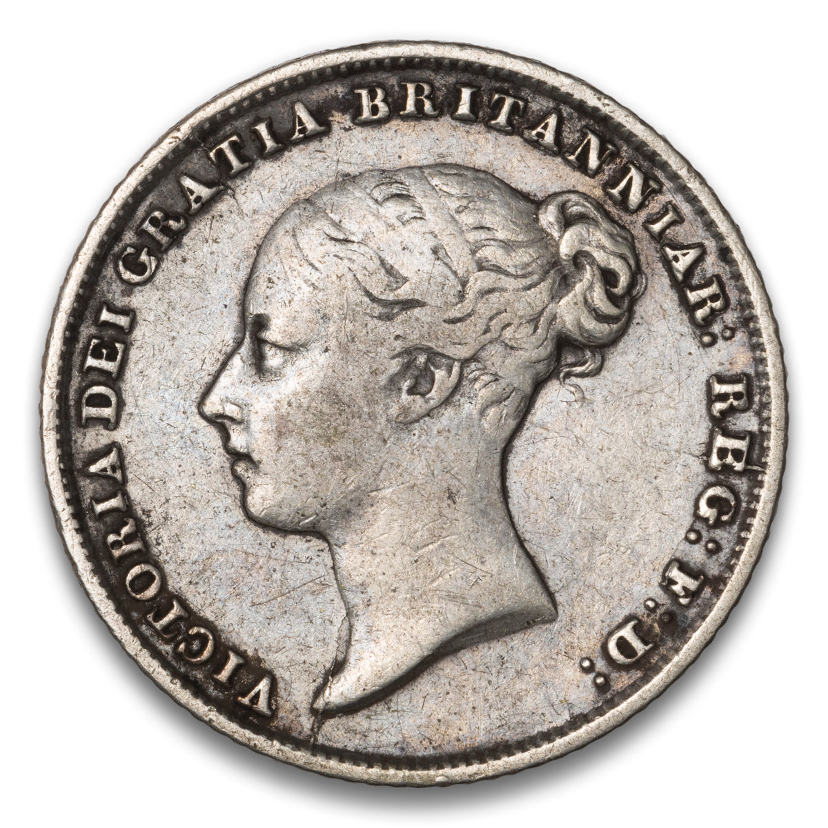 Great Britain Silver 6 Pence 1857