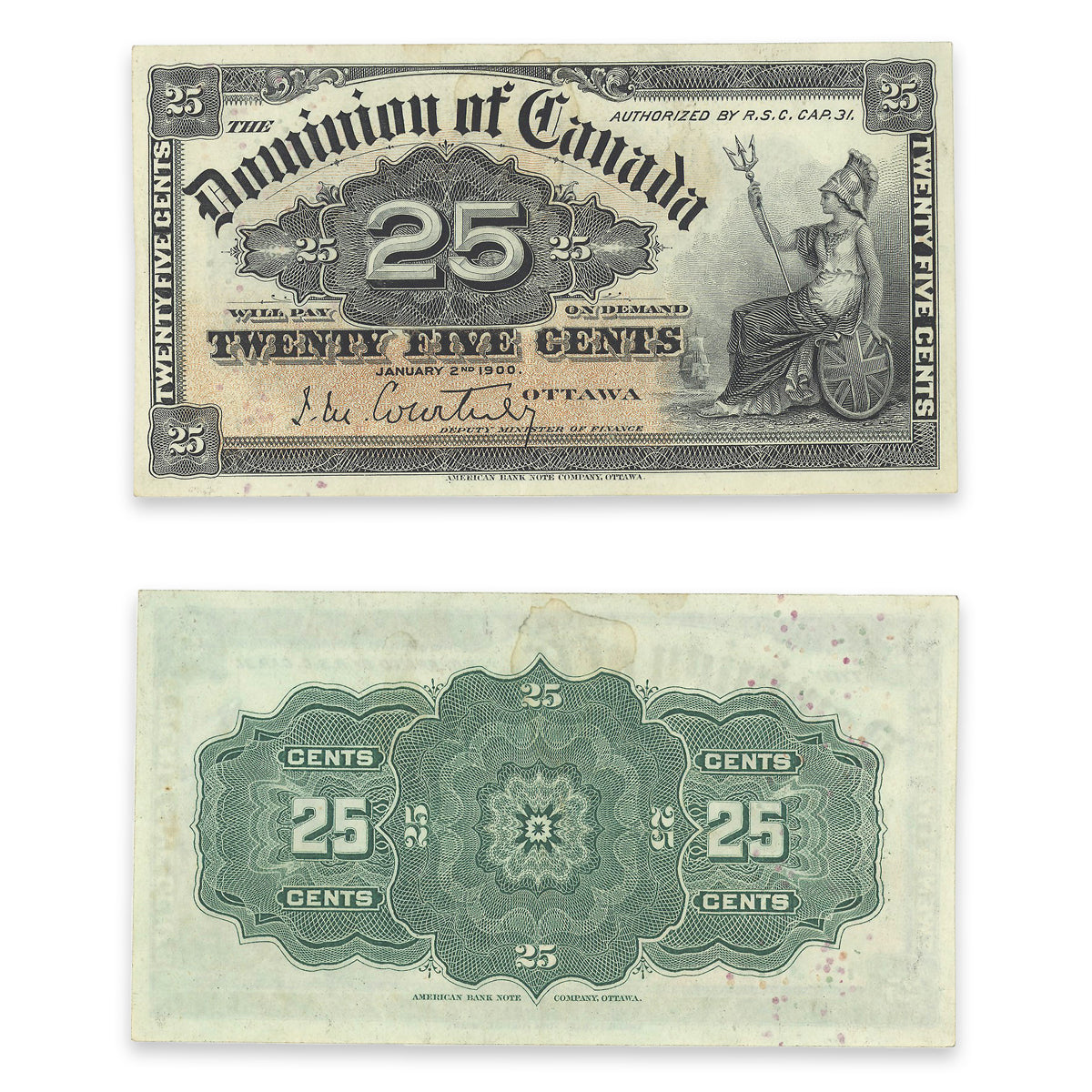 25 Cent 1900 DC-15a EF-45