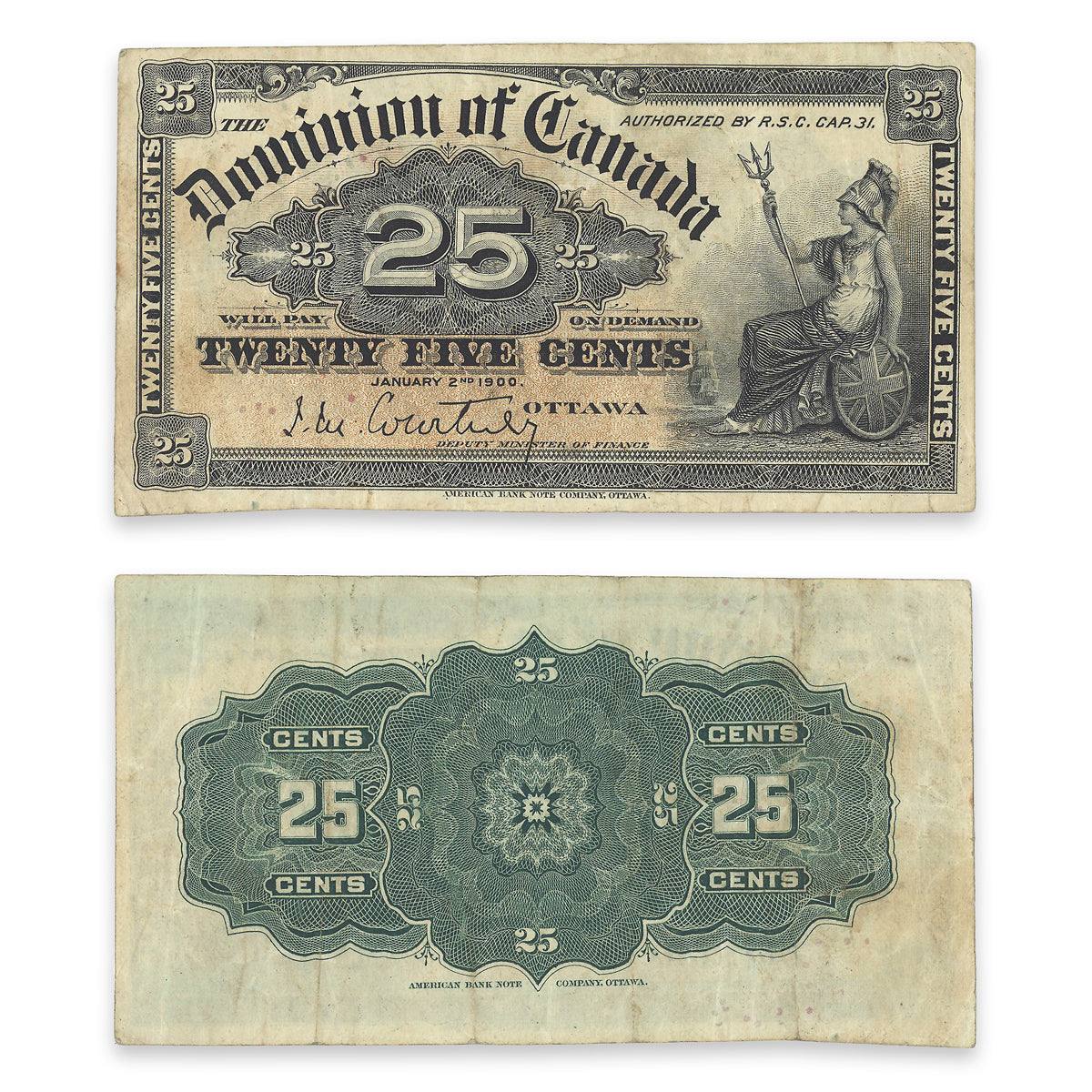 25 Cent 1900 DC-15a VF-30