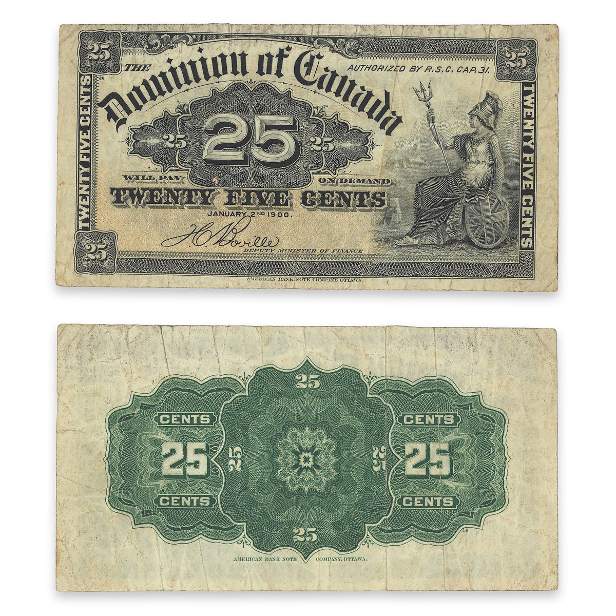 25 Cent 1900 DC-15b VF-30