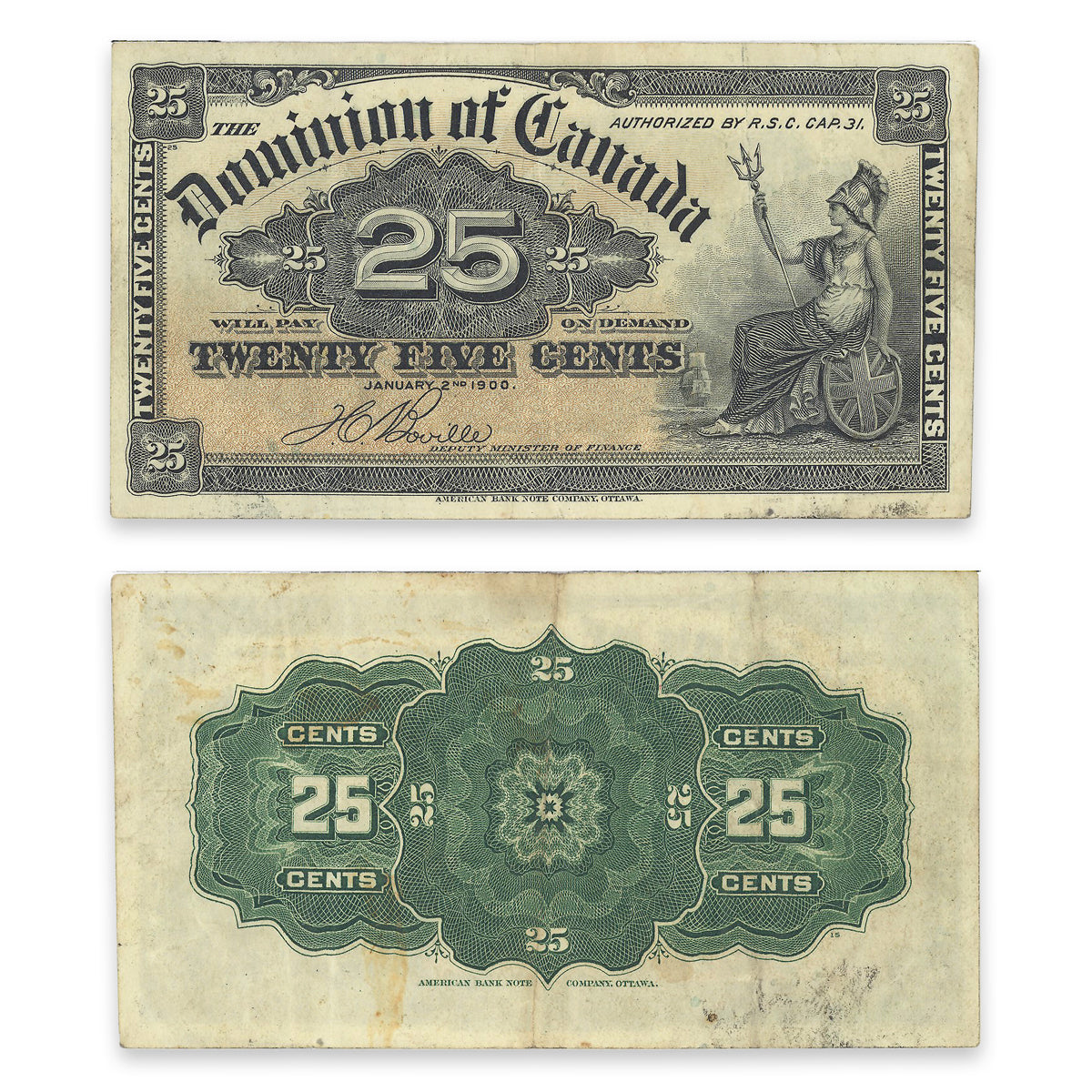25 Cent 1900 DC-15b VF-30