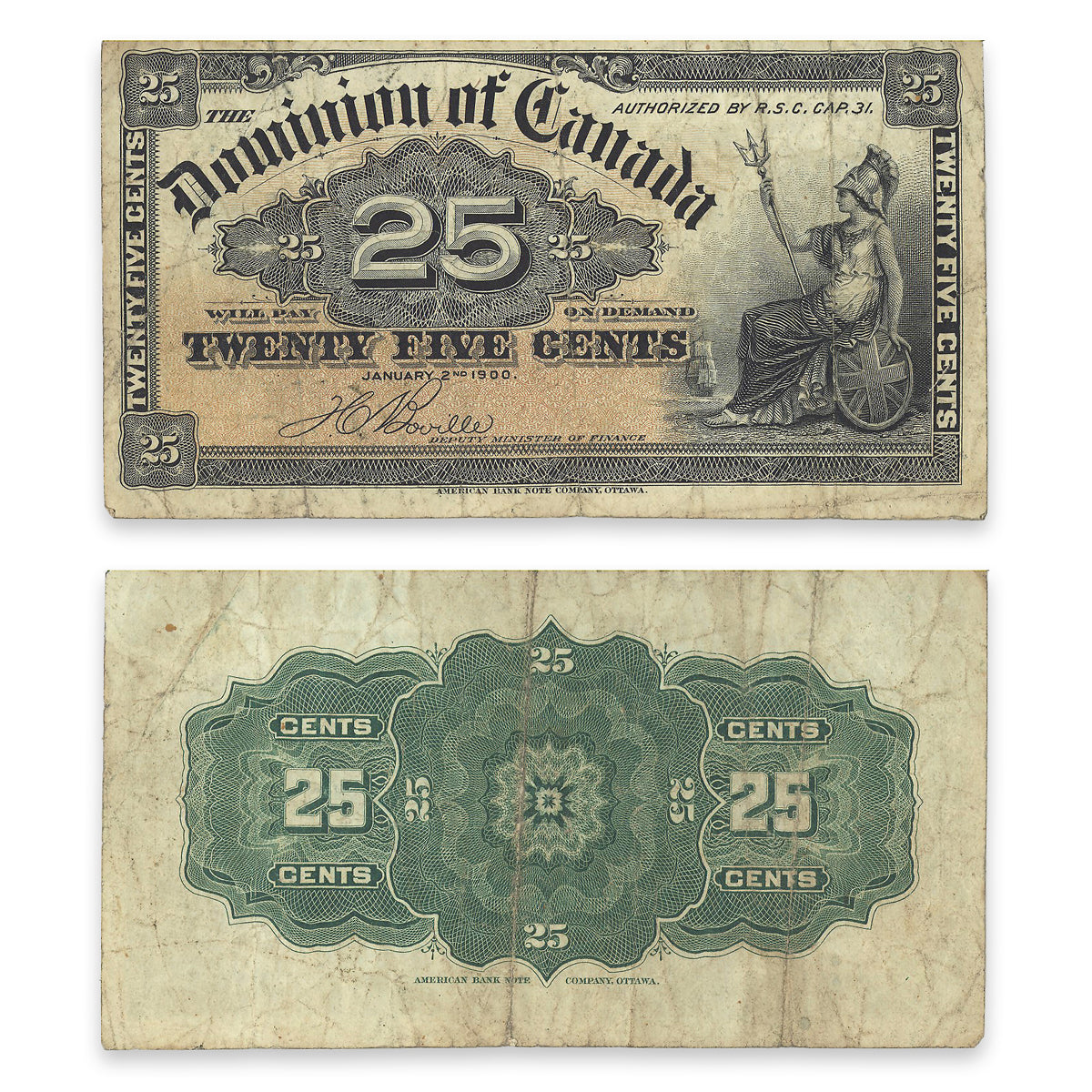 25 Cent 1900 DC-15b F-15