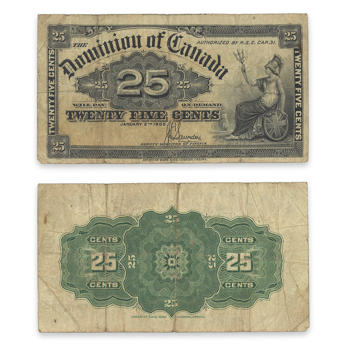 25 Cent 1900 DC-15c F-15