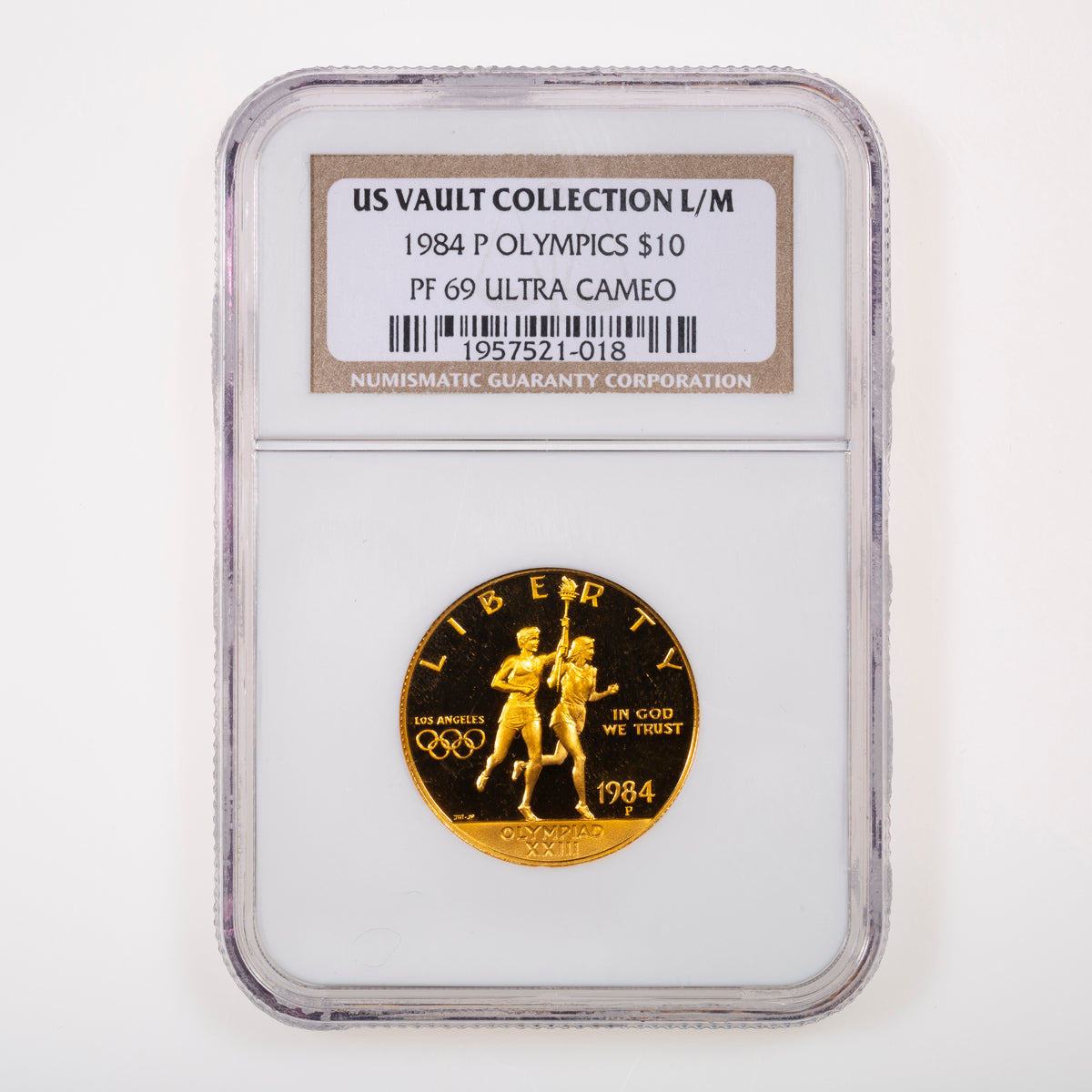 US 10 Dollars 1984 Olympic Games Gold Mint Mark Set NGC PR-69