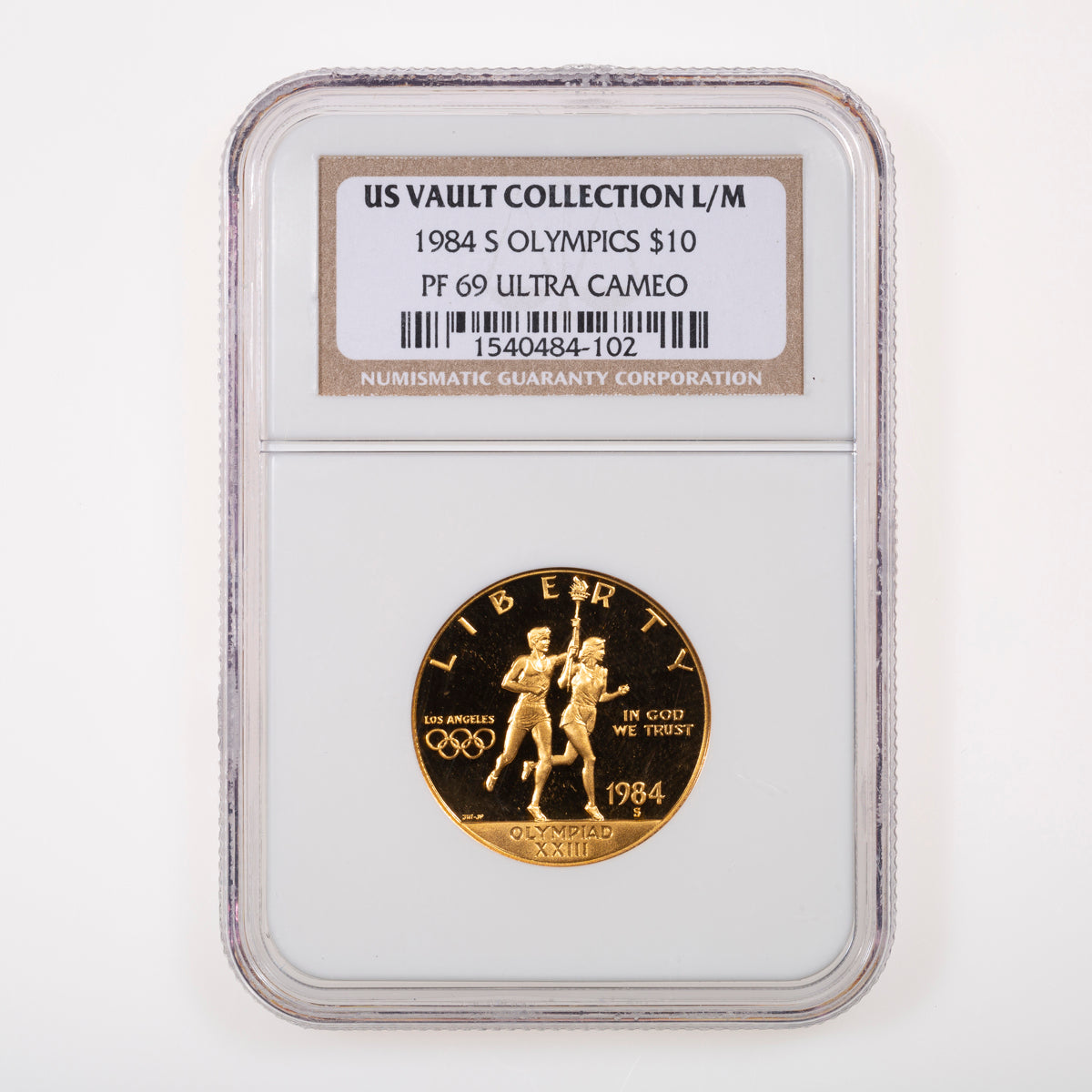 US 10 Dollars 1984 Olympic Games Gold Mint Mark Set NGC PR-69