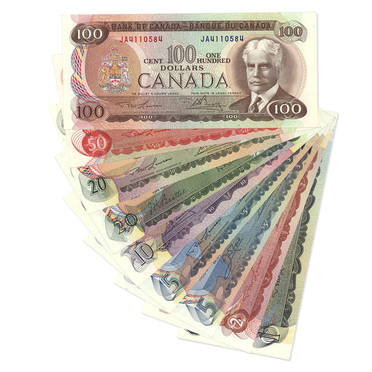 $1 - $100 Multicolour Series 9 Bank Note Set