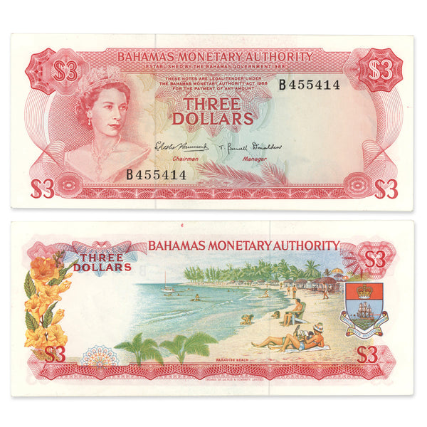 Bahamas $3 1968 CUNC-64