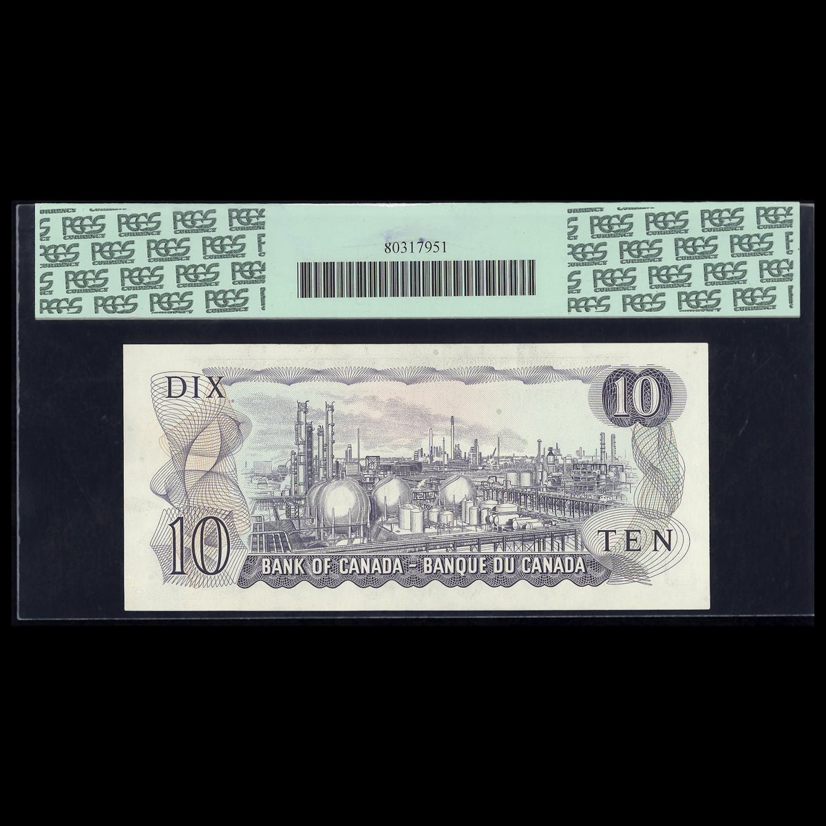 $10 1971 Multicolour Series Replacement Lawson-Bouey Prefix *VT AU-58