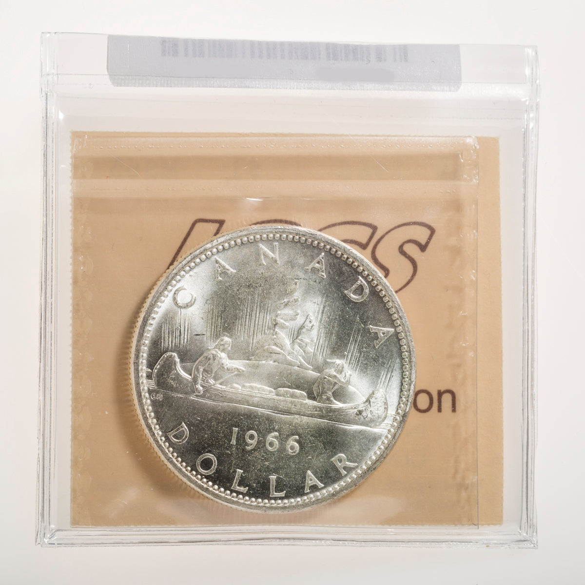 $1 1966 Large Beads ICCS MS-65