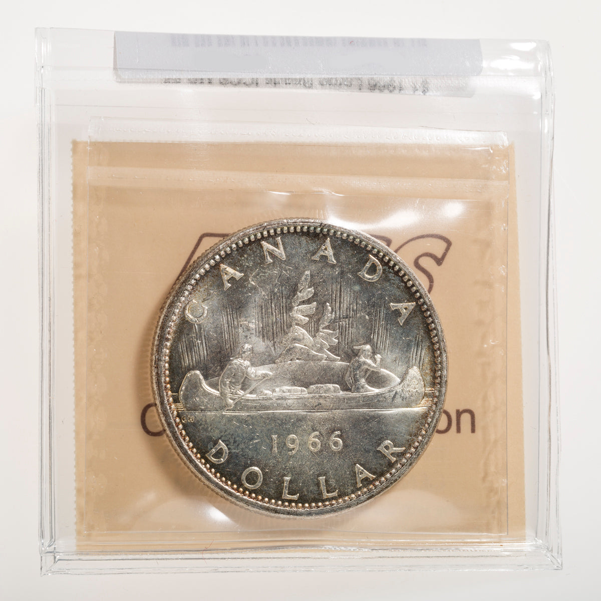 $1 1966 Large Beads ICCS MS-65