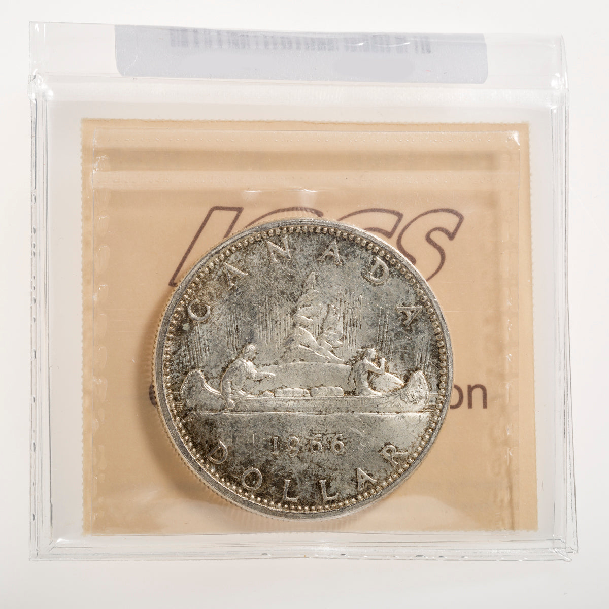 $1 1966 Large Beads ICCS MS-65