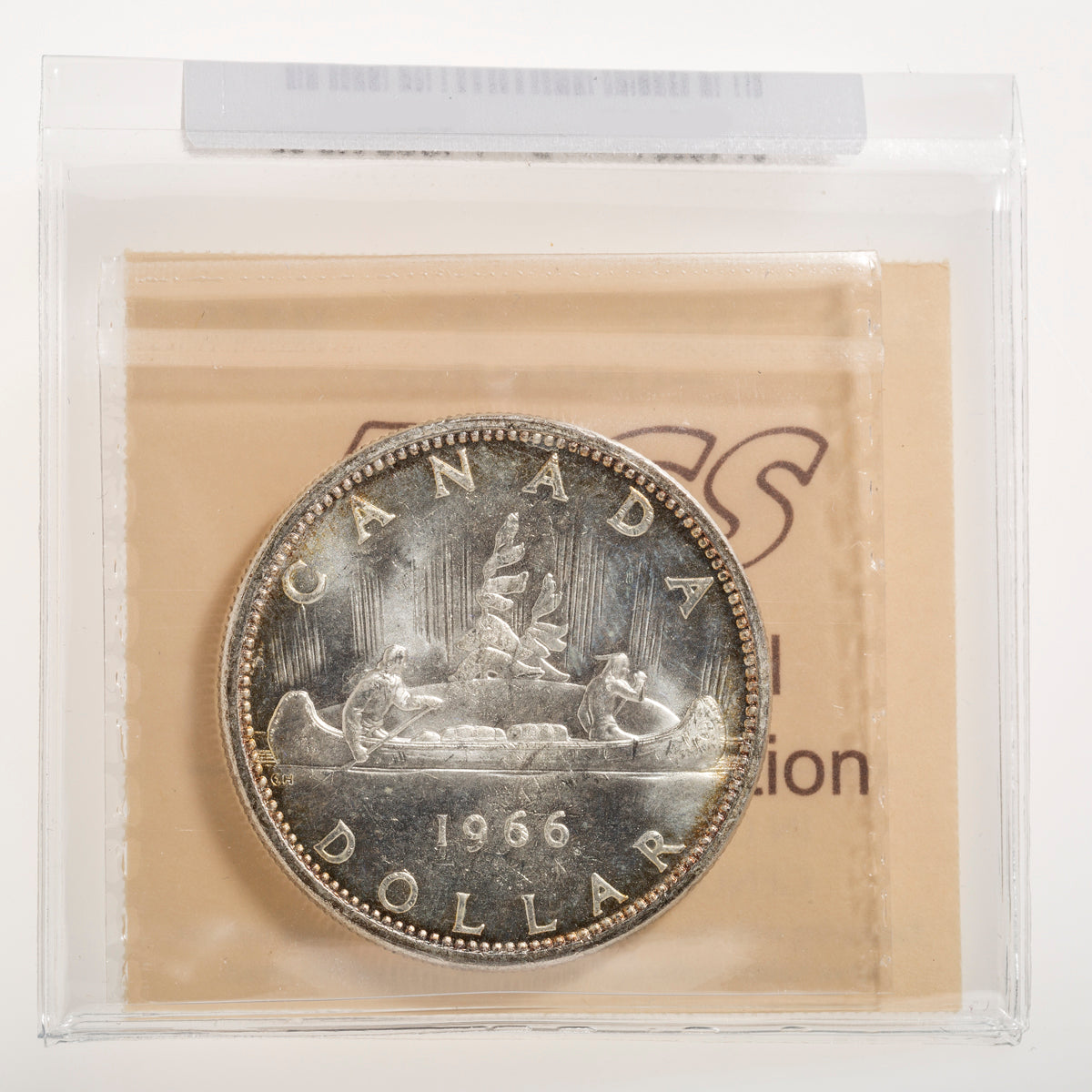 $1 1966 Large Beads ICCS MS-65