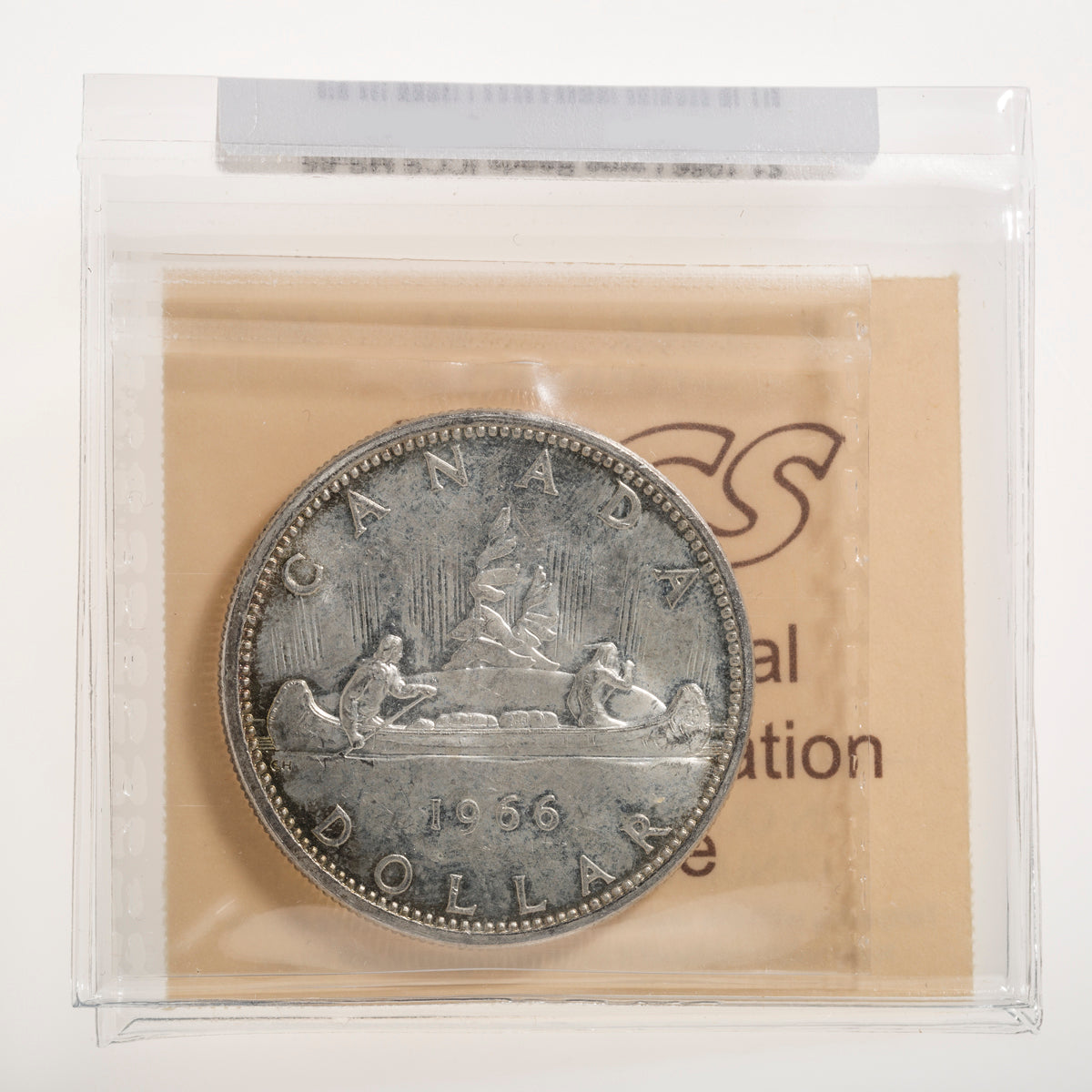 $1 1966 Large Beads ICCS MS-65