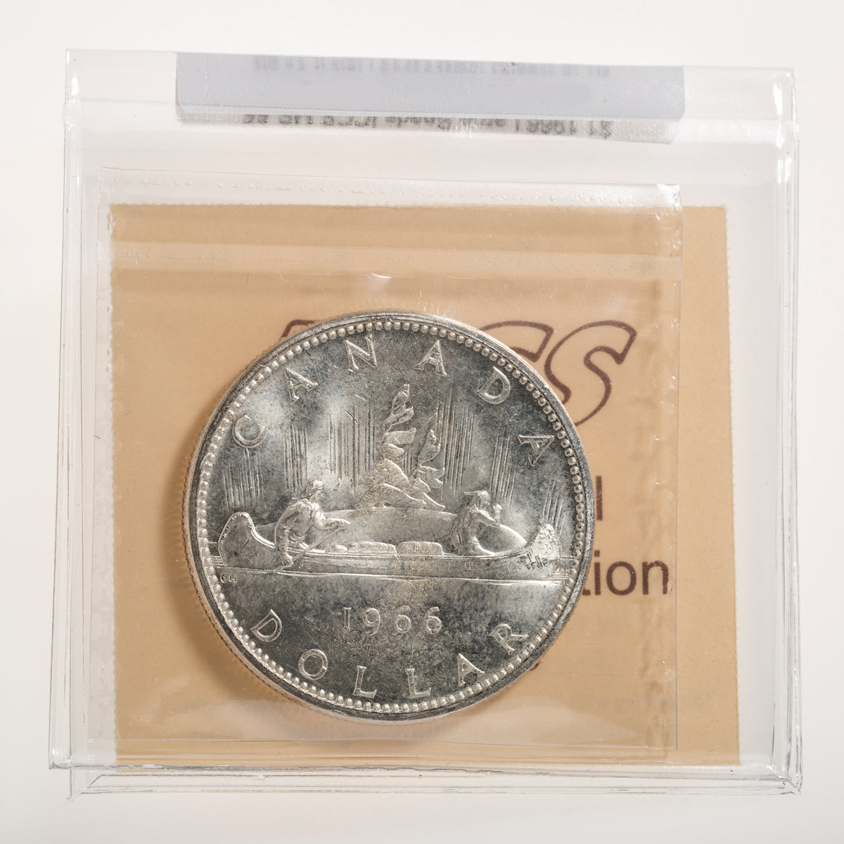 $1 1966 Large Beads ICCS MS-65