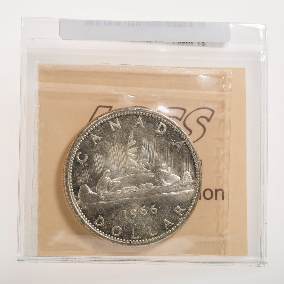 $1 1966 Large Beads ICCS MS-65