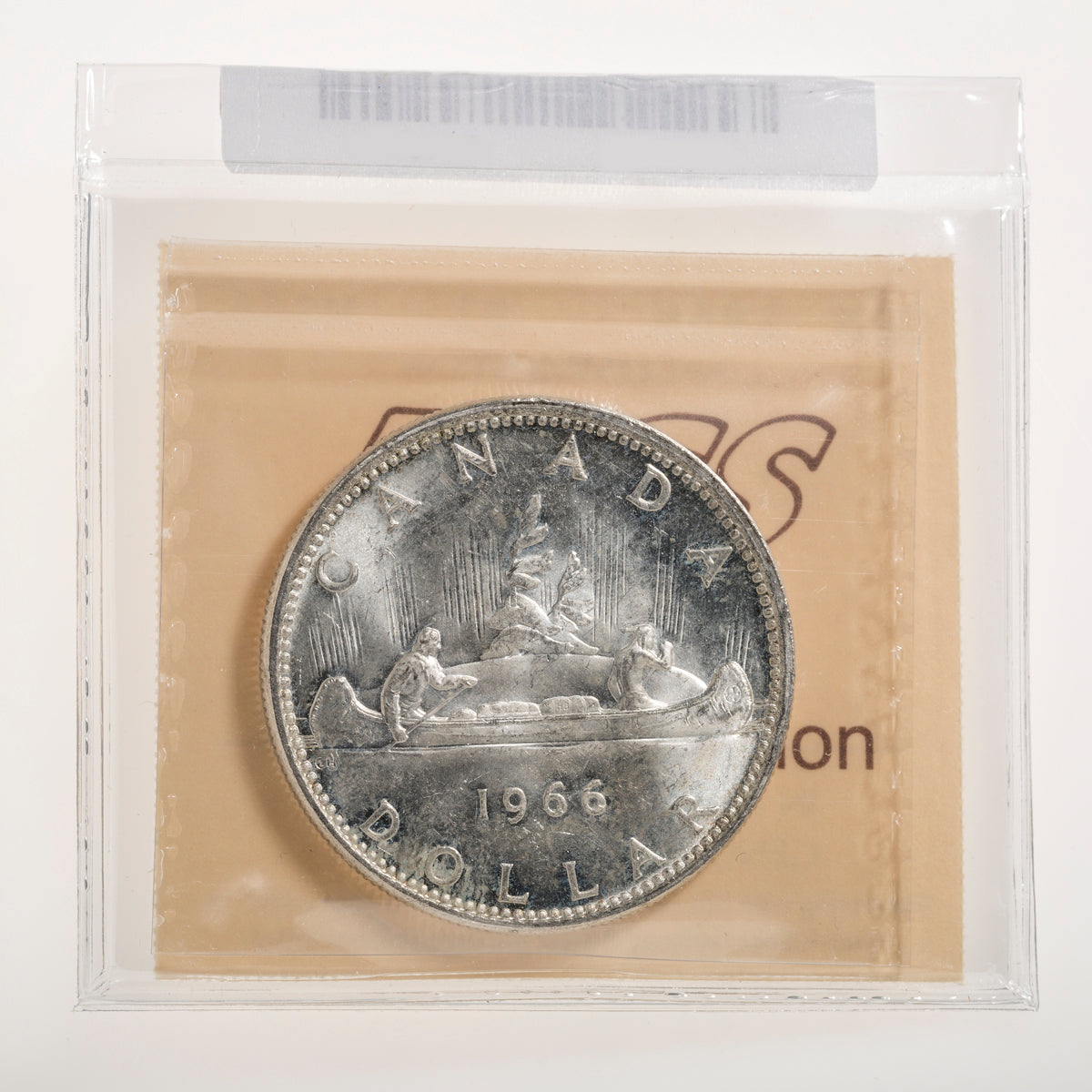 $1 1966 Large Beads ICCS MS-65