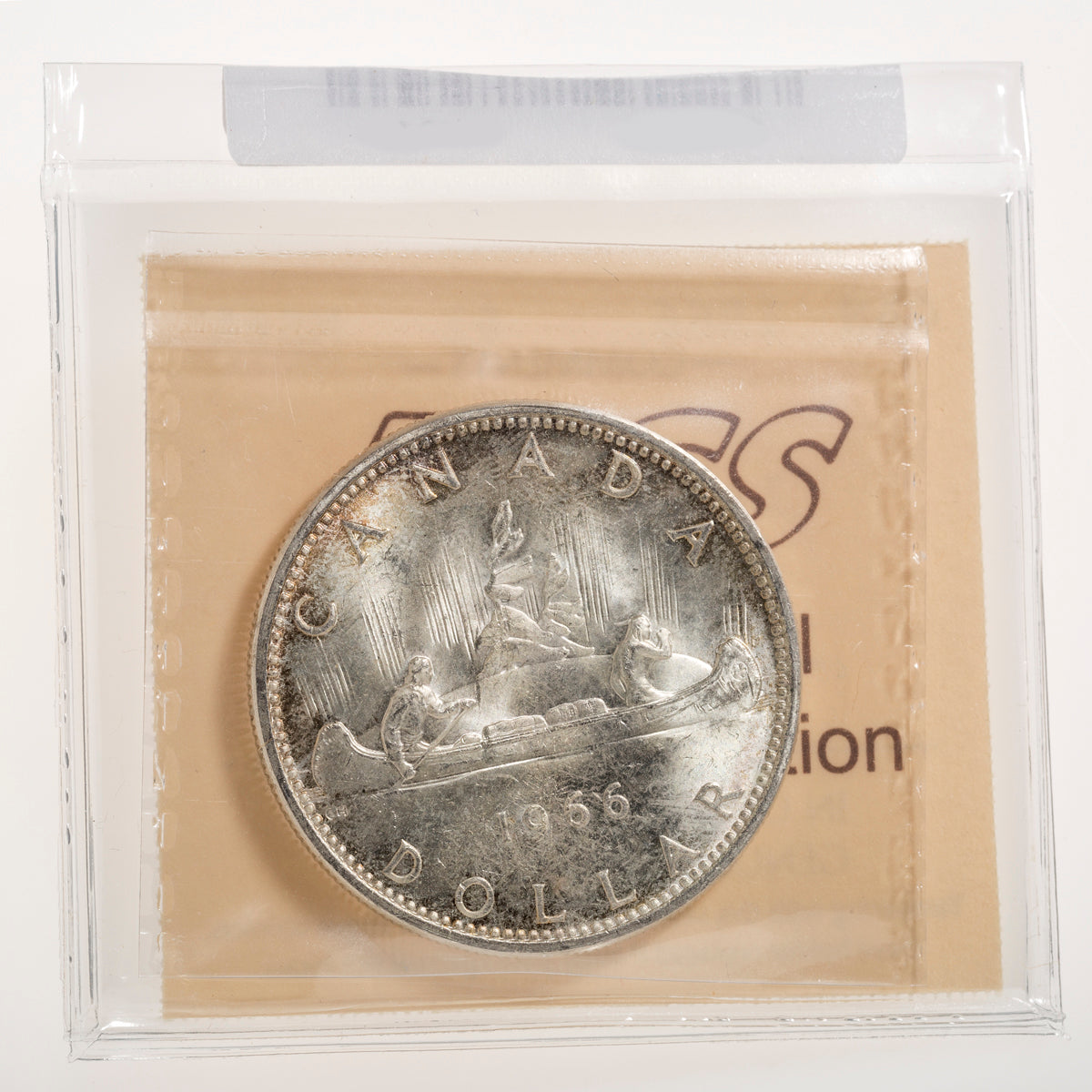 $1 1966 Large Beads ICCS MS-65