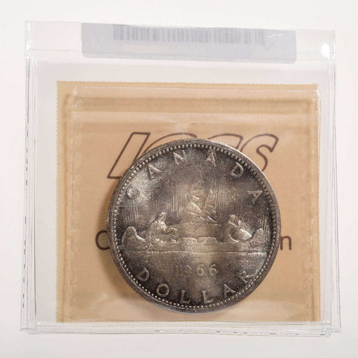 $1 1966 Large Beads ICCS MS-65