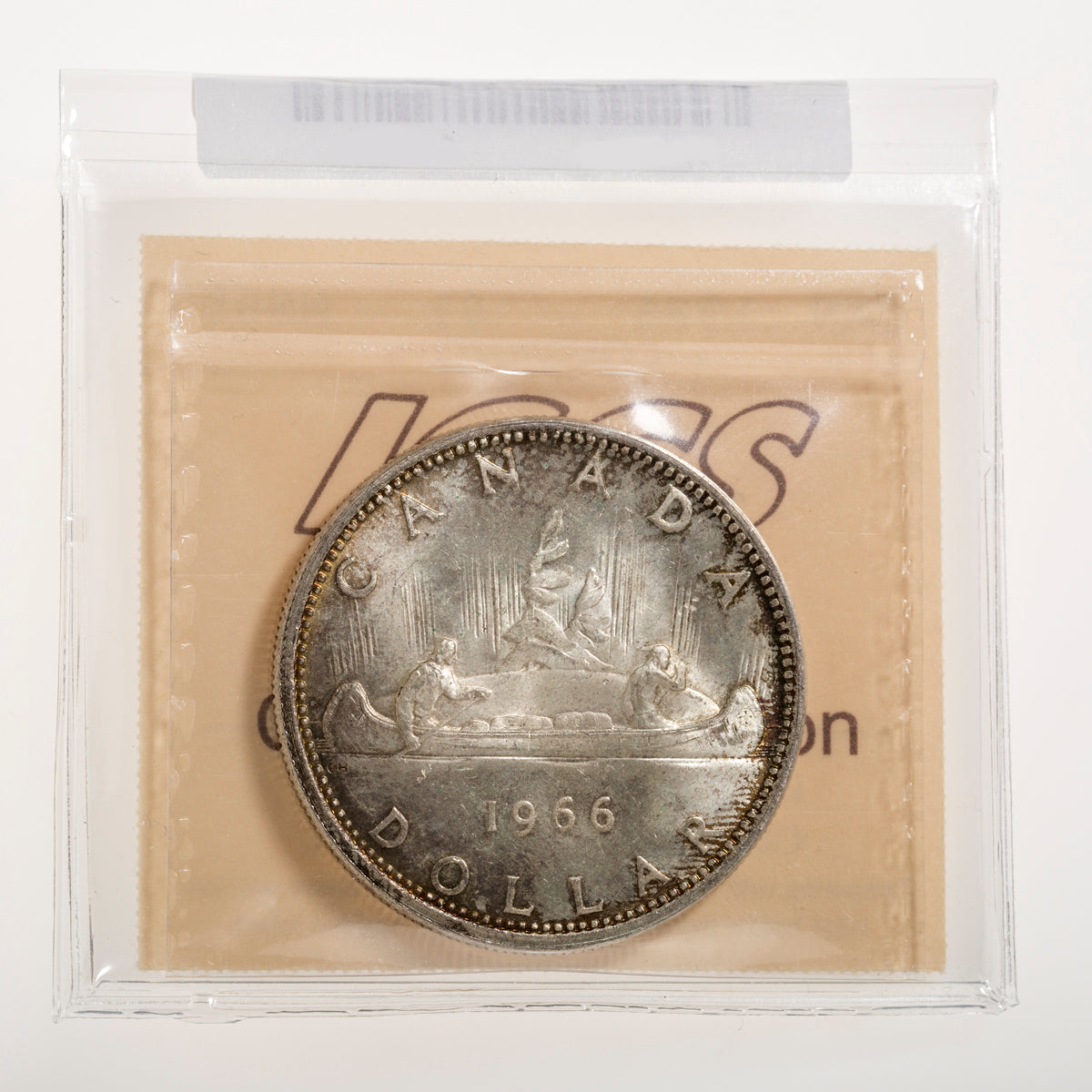 $1 1966 Large Beads ICCS MS-65