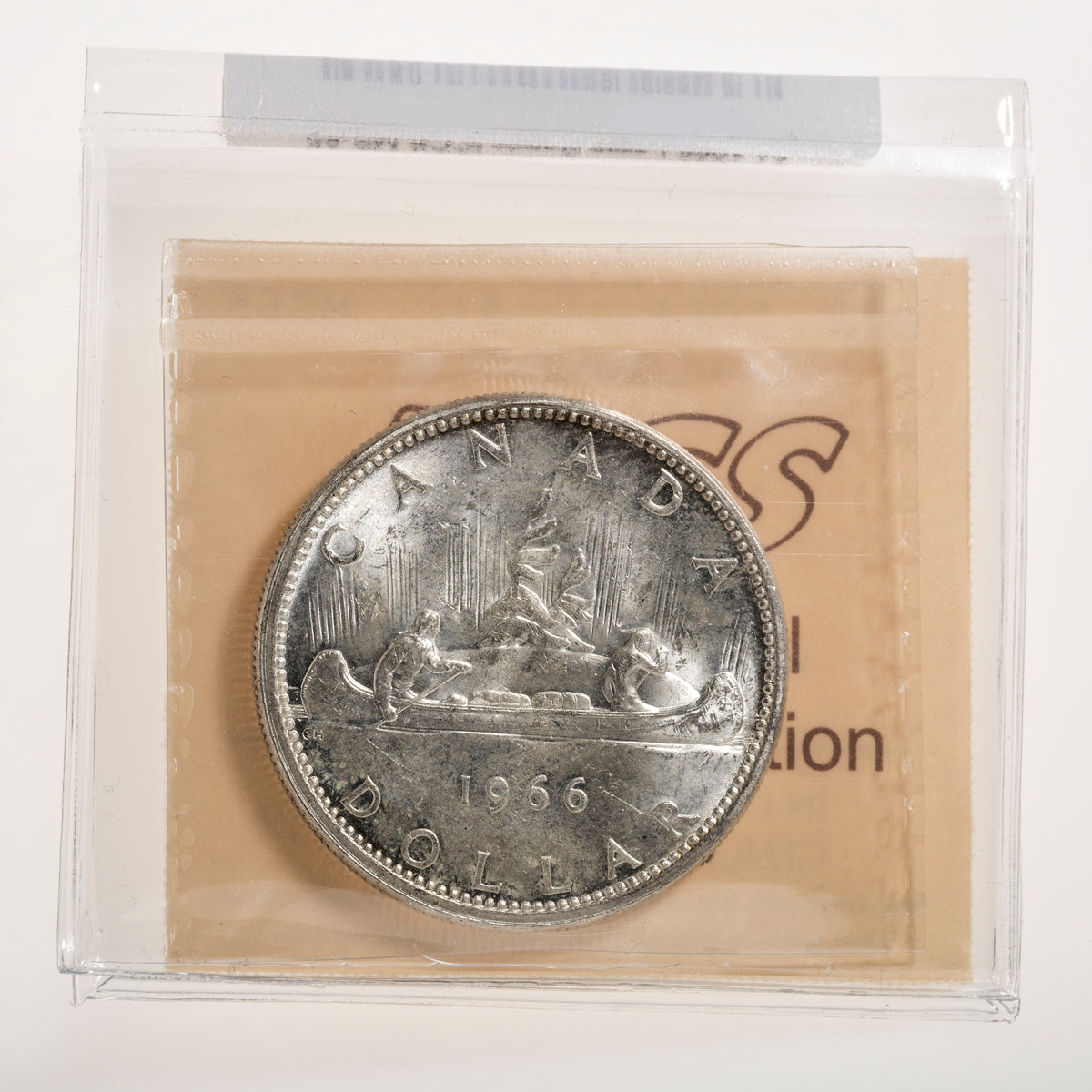 $1 1966 Large Beads ICCS MS-65