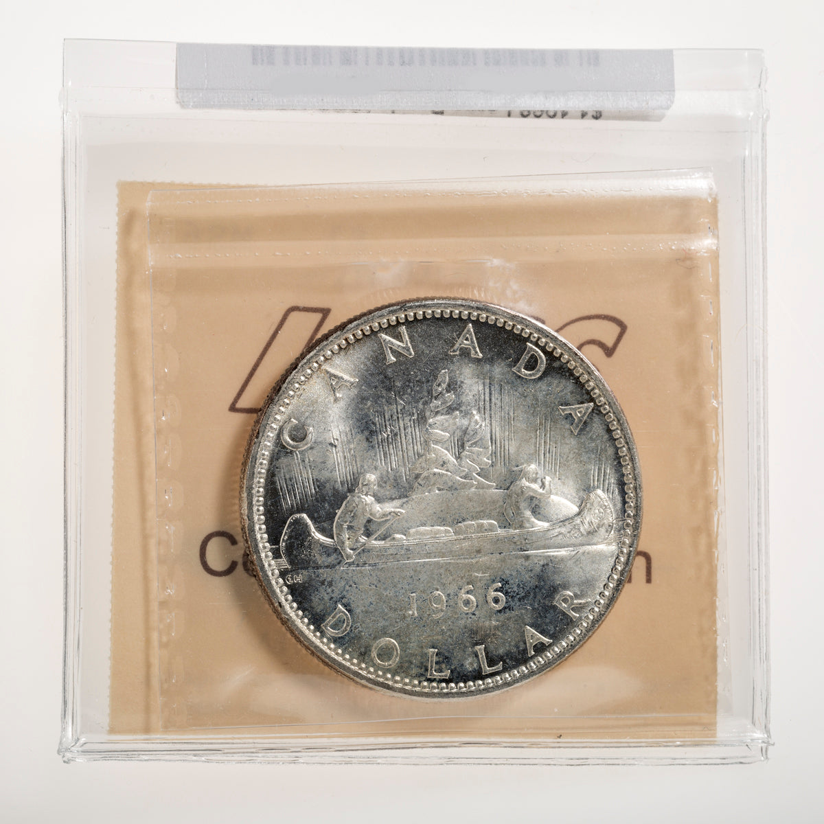 $1 1966 Large Beads ICCS MS-65