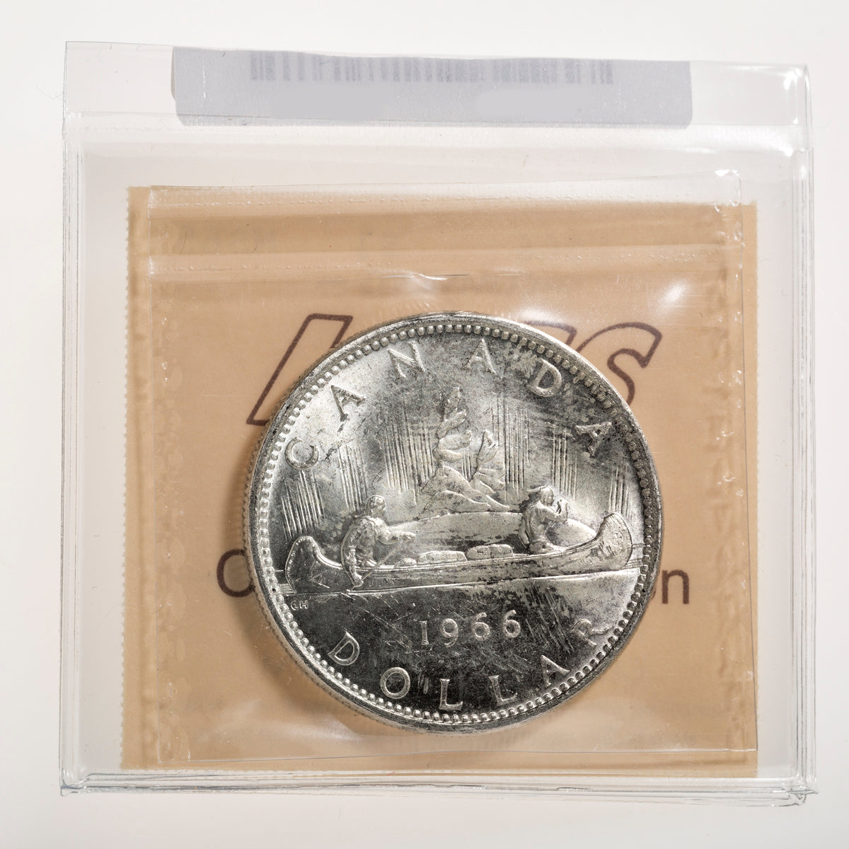 $1 1966 Large Beads ICCS MS-65