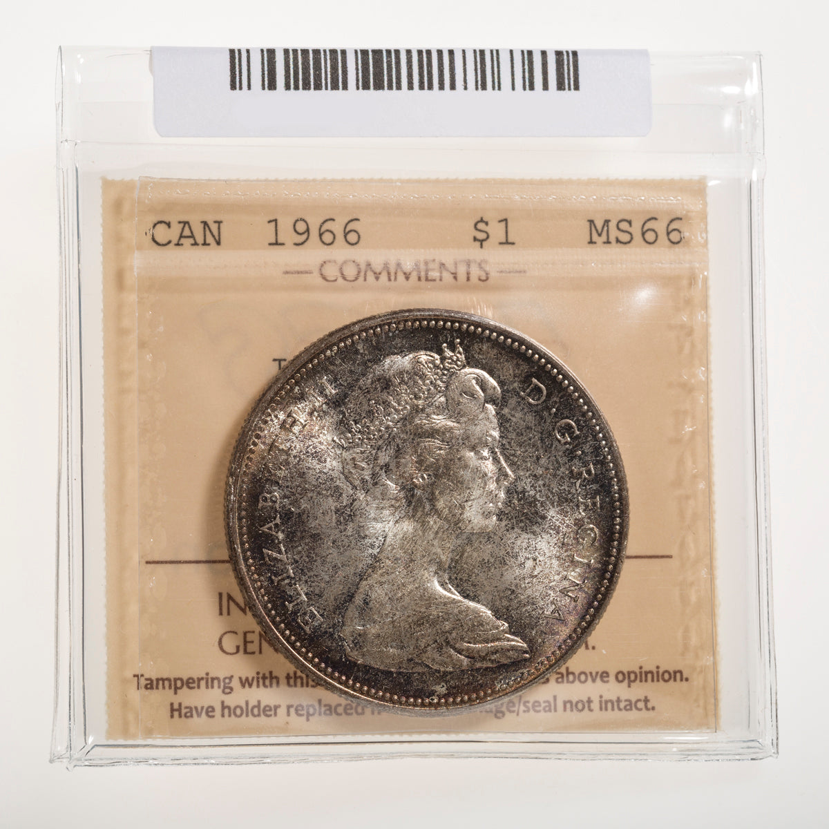 カンナマントルピース $1 1966 Large Beads ICCS MS-66