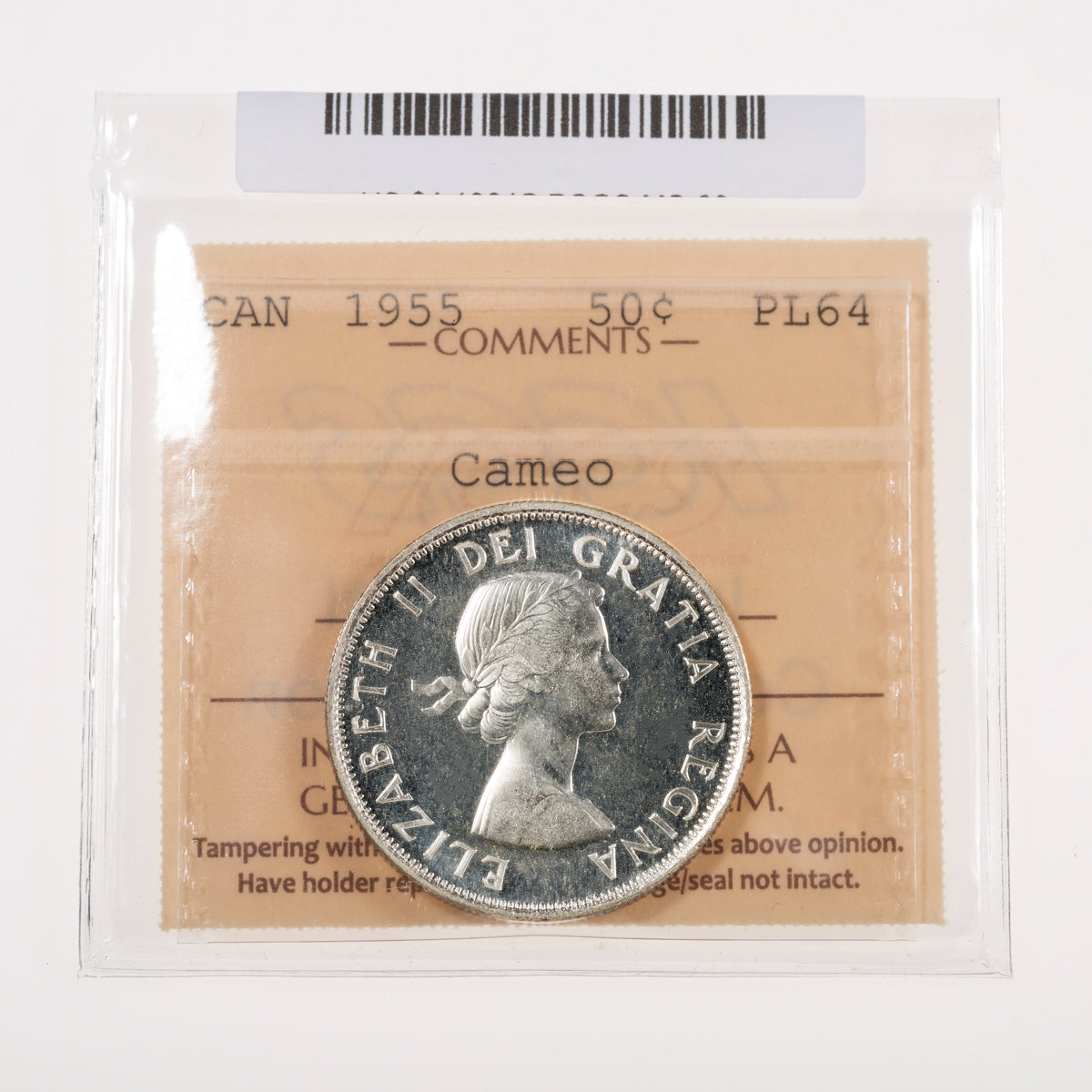 50 Cent 1955 Cameo ICCS PL-64