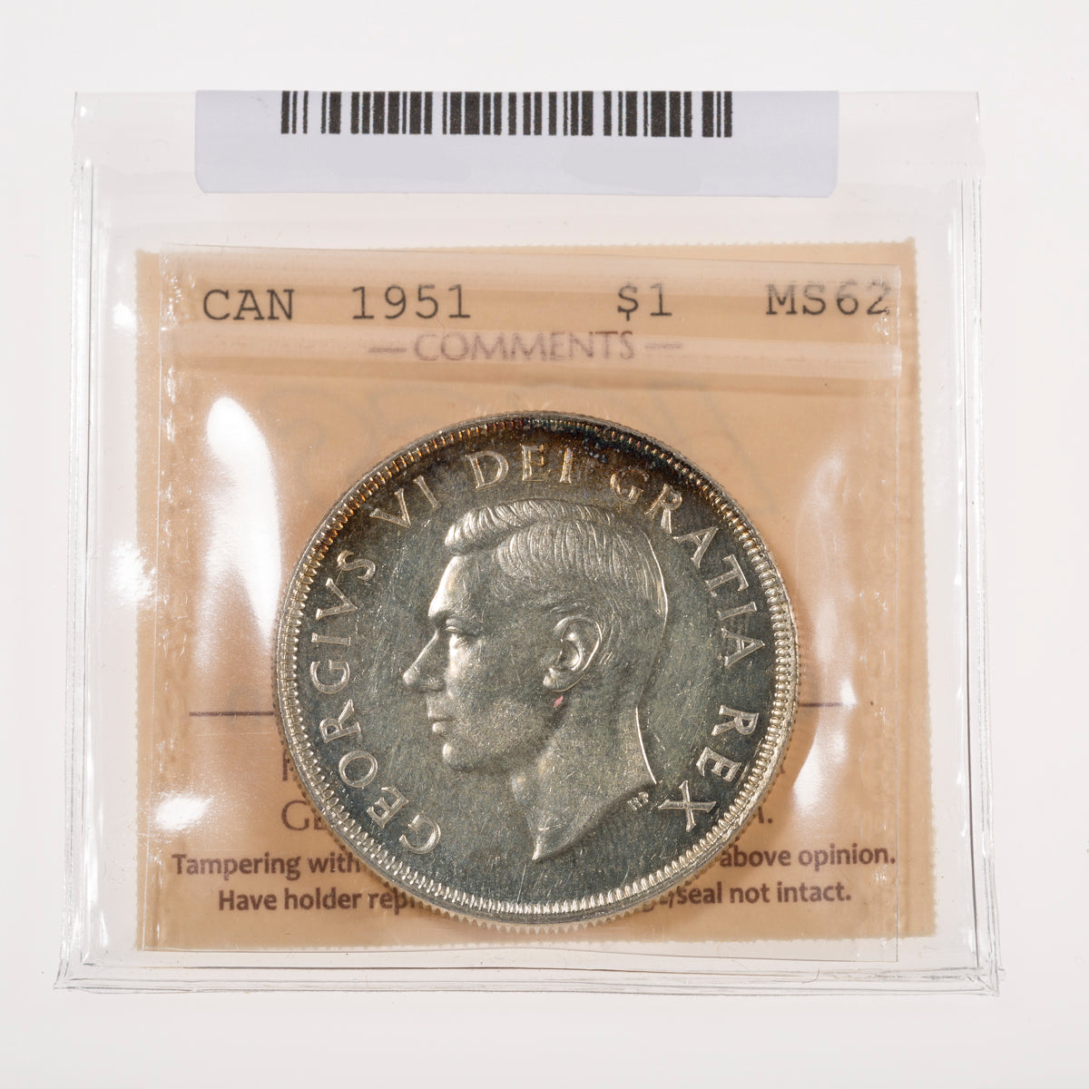 $1 1951 SWL ICCS MS-62