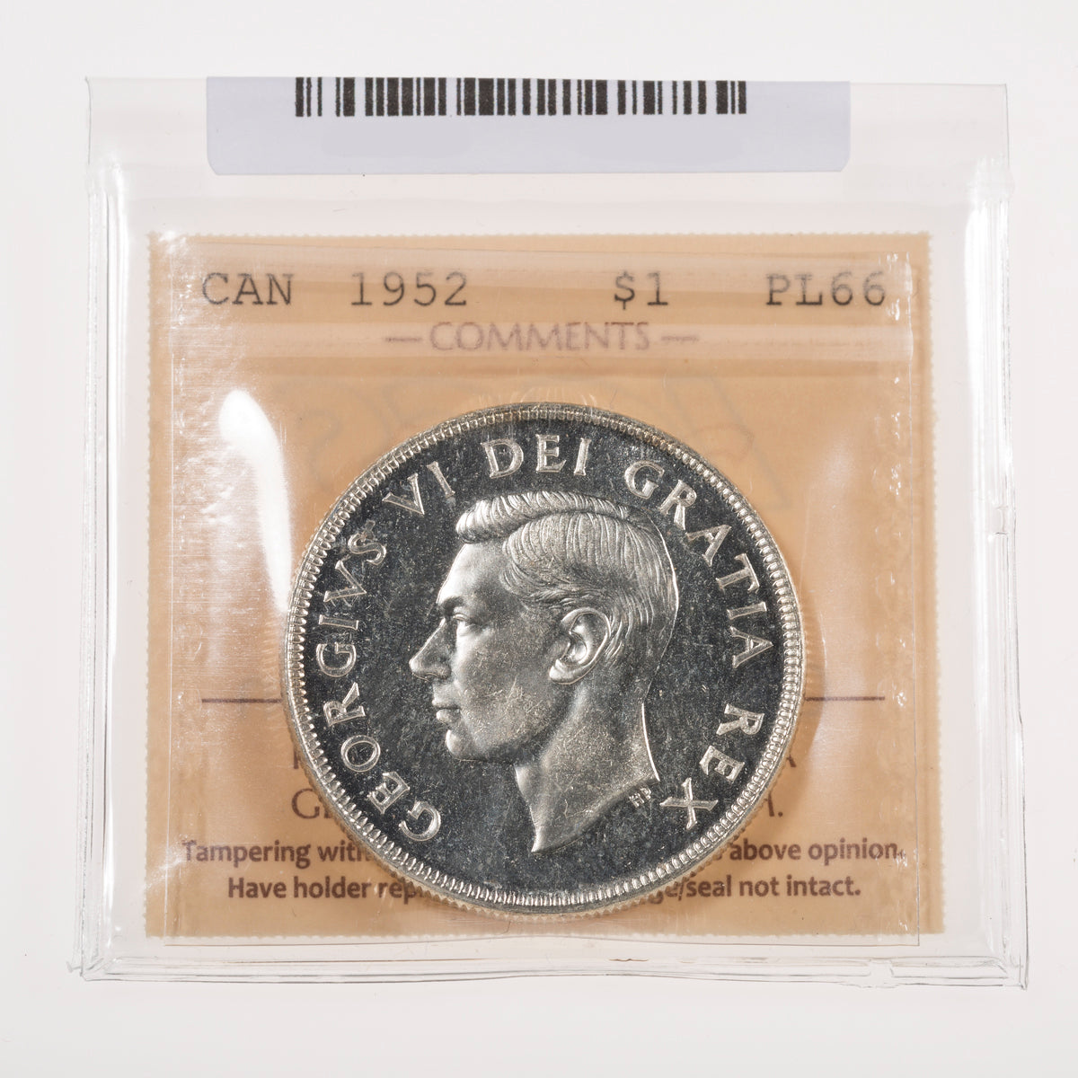 $1 1952 NWL ICCS PL-66