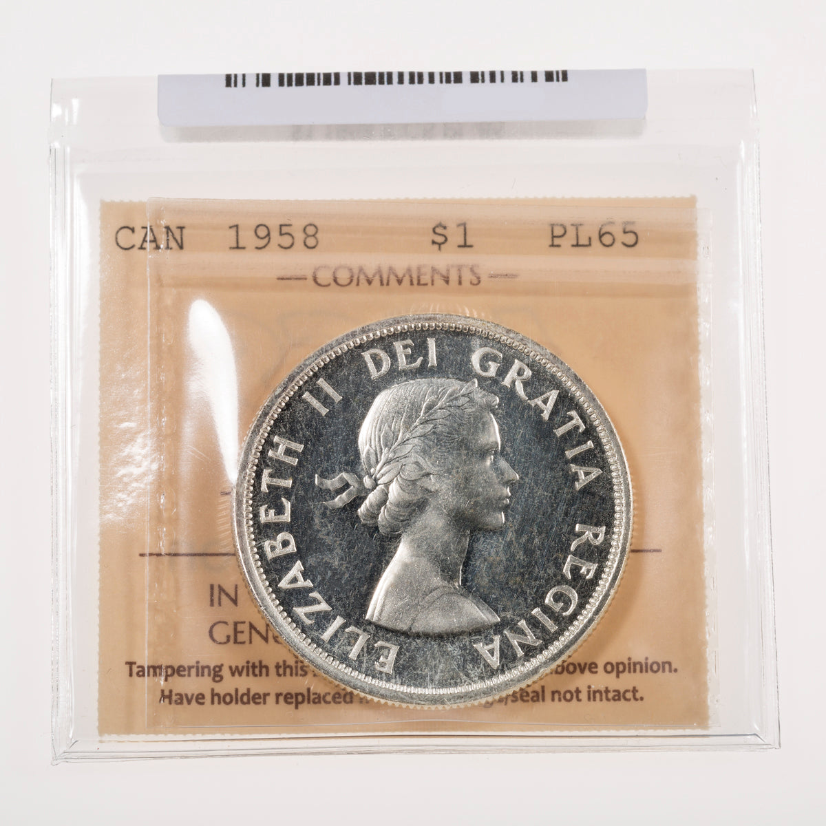 $1 1958 Cameo ICCS PL-65