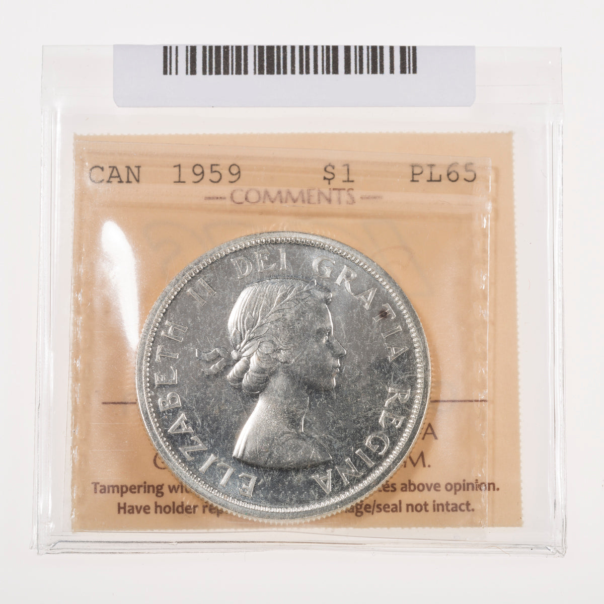 $1 1959 Cameo ICCS PL-65