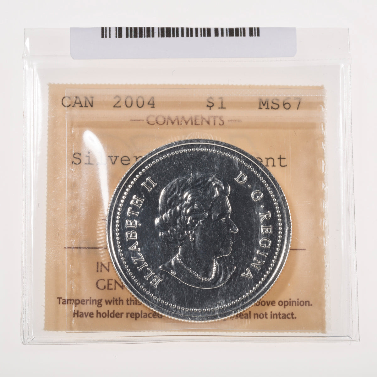 $1 2004 First French Settlement NBU ICCS MS-67