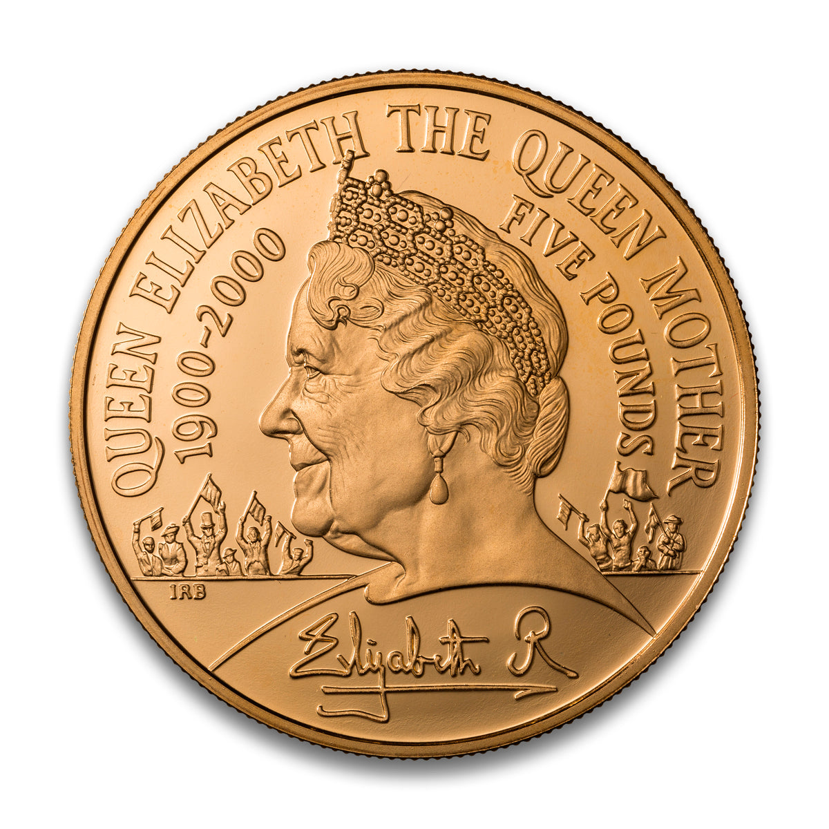 2000 $5 Queen Mother Centenary Year Gold Proof Crown