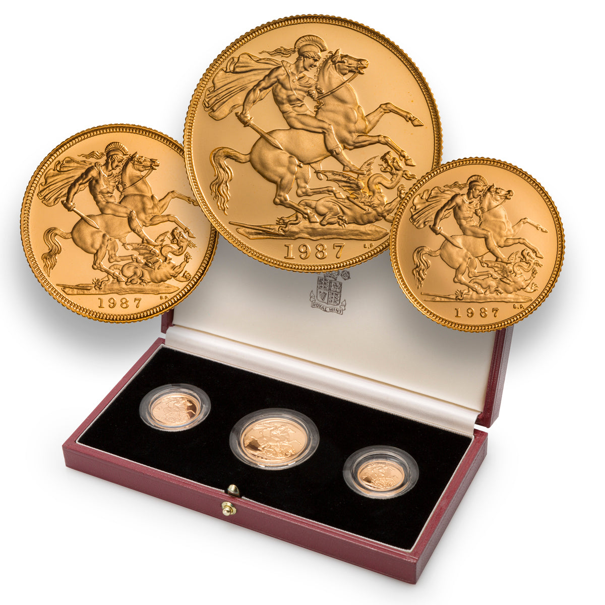 1987 Gold 3 Proof Collection Set