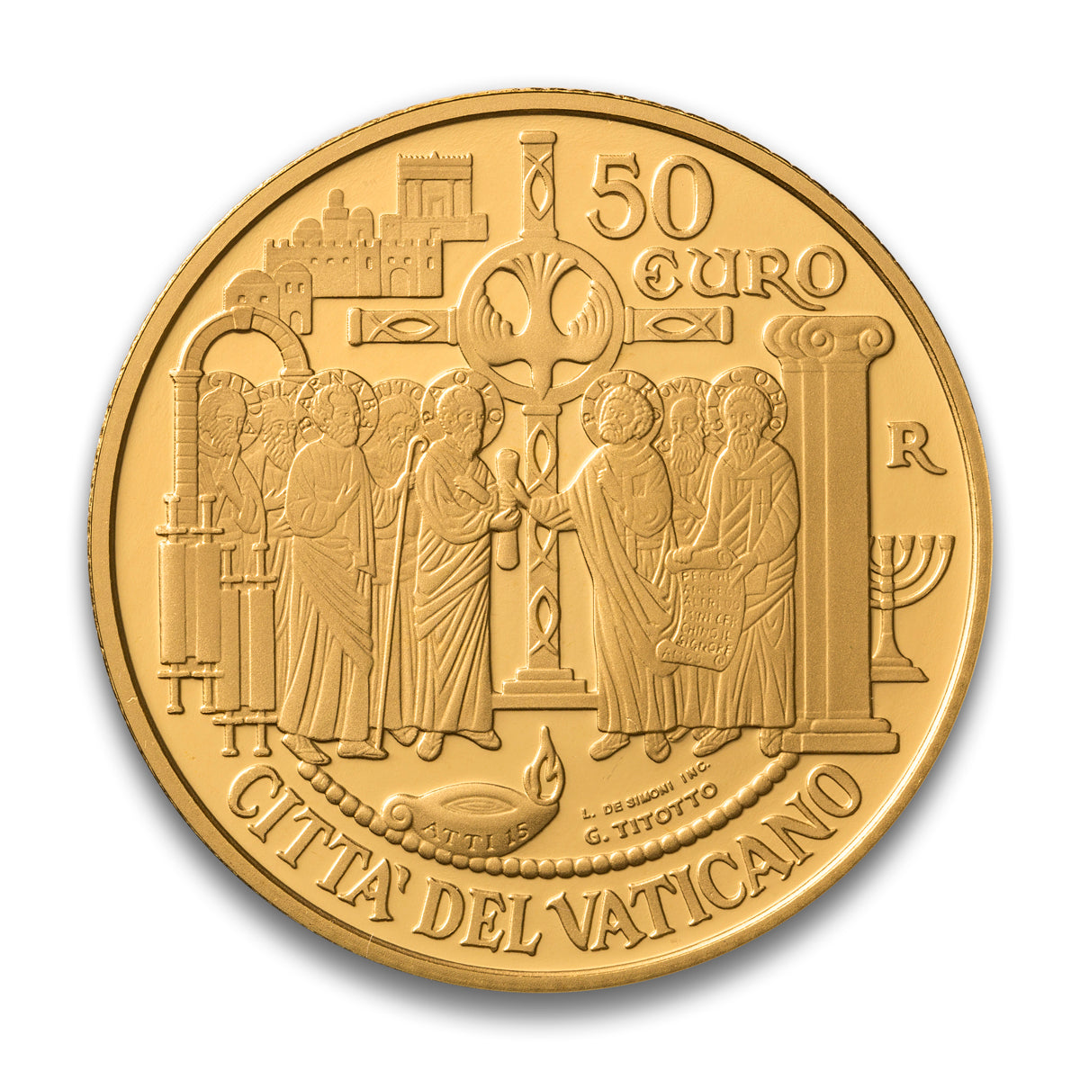 2019 $50 Acts of Apostles: Assembly of Jerusalem - Gold Celebratory Coin