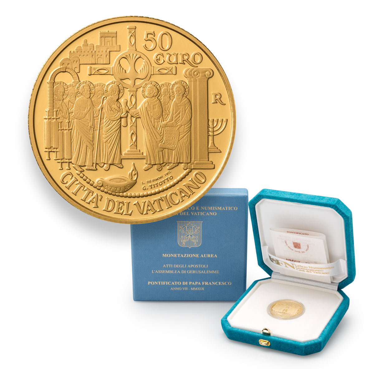 2019 $50 Acts of Apostles: Assembly of Jerusalem - Gold Celebratory Coin