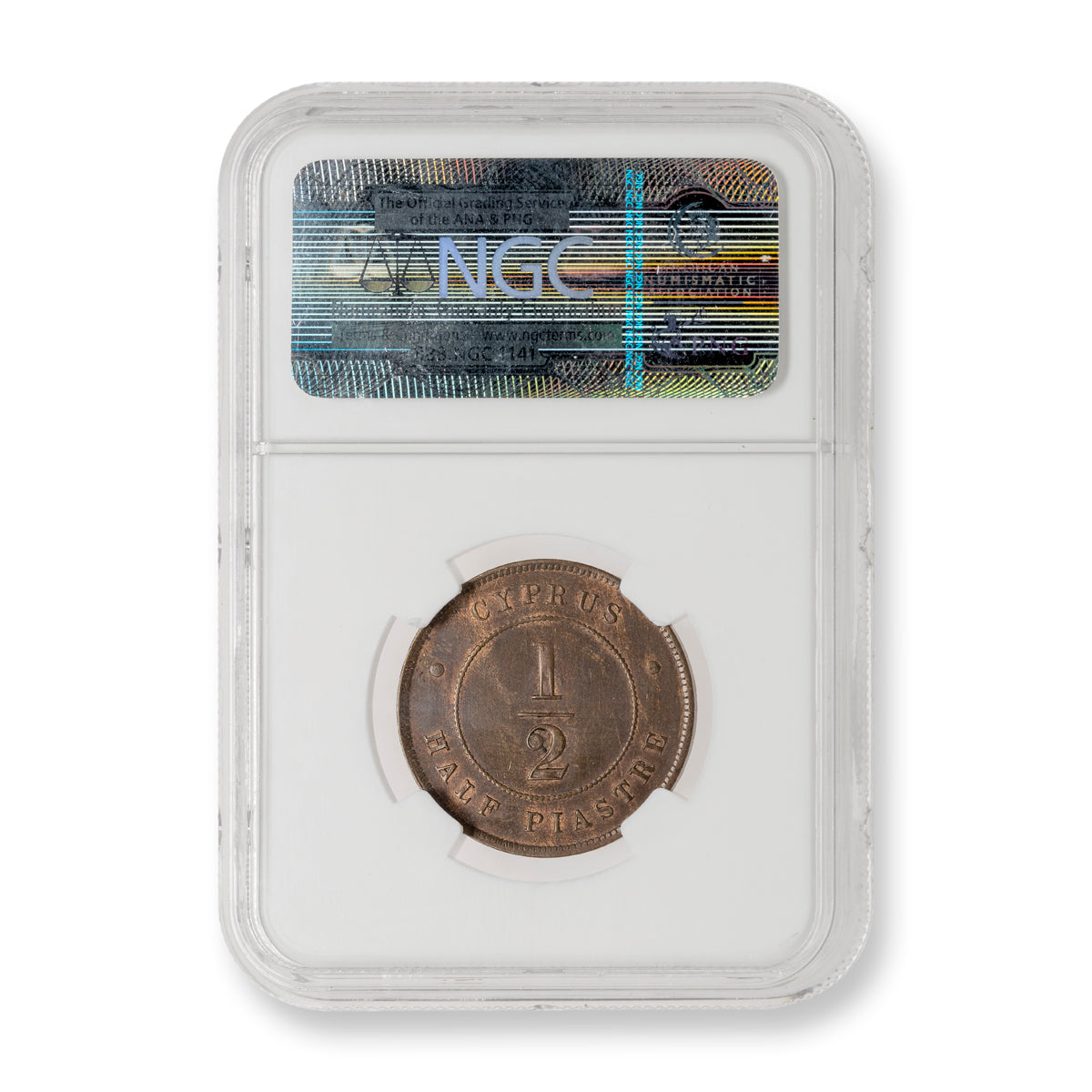 Cyprus Bronze 1/2 Piastre 1879