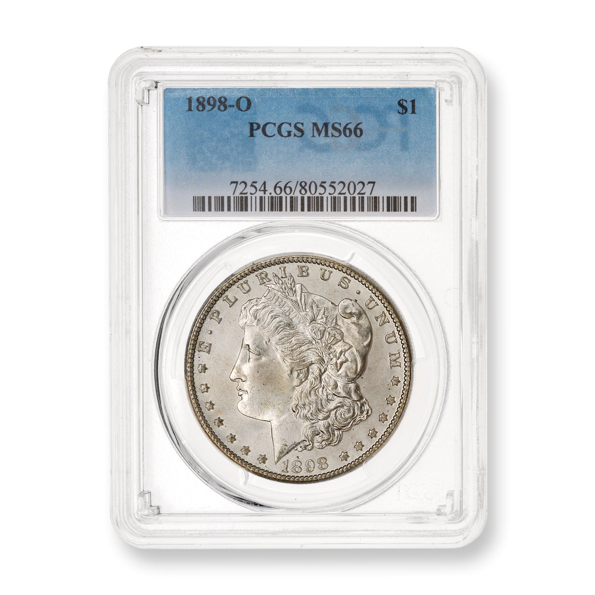 US $1 1898O Morgan Dollar PCGS MS-66