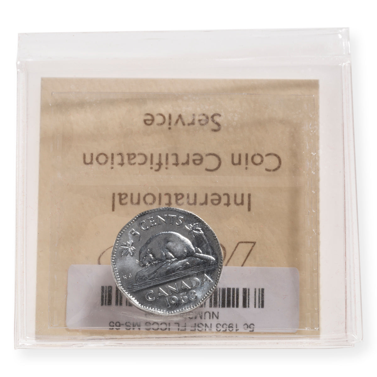 5 Cent 1953 NSF FL ICCS MS-65