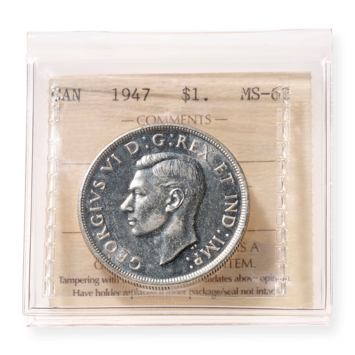 $1 1947 B7 ICCS MS-62