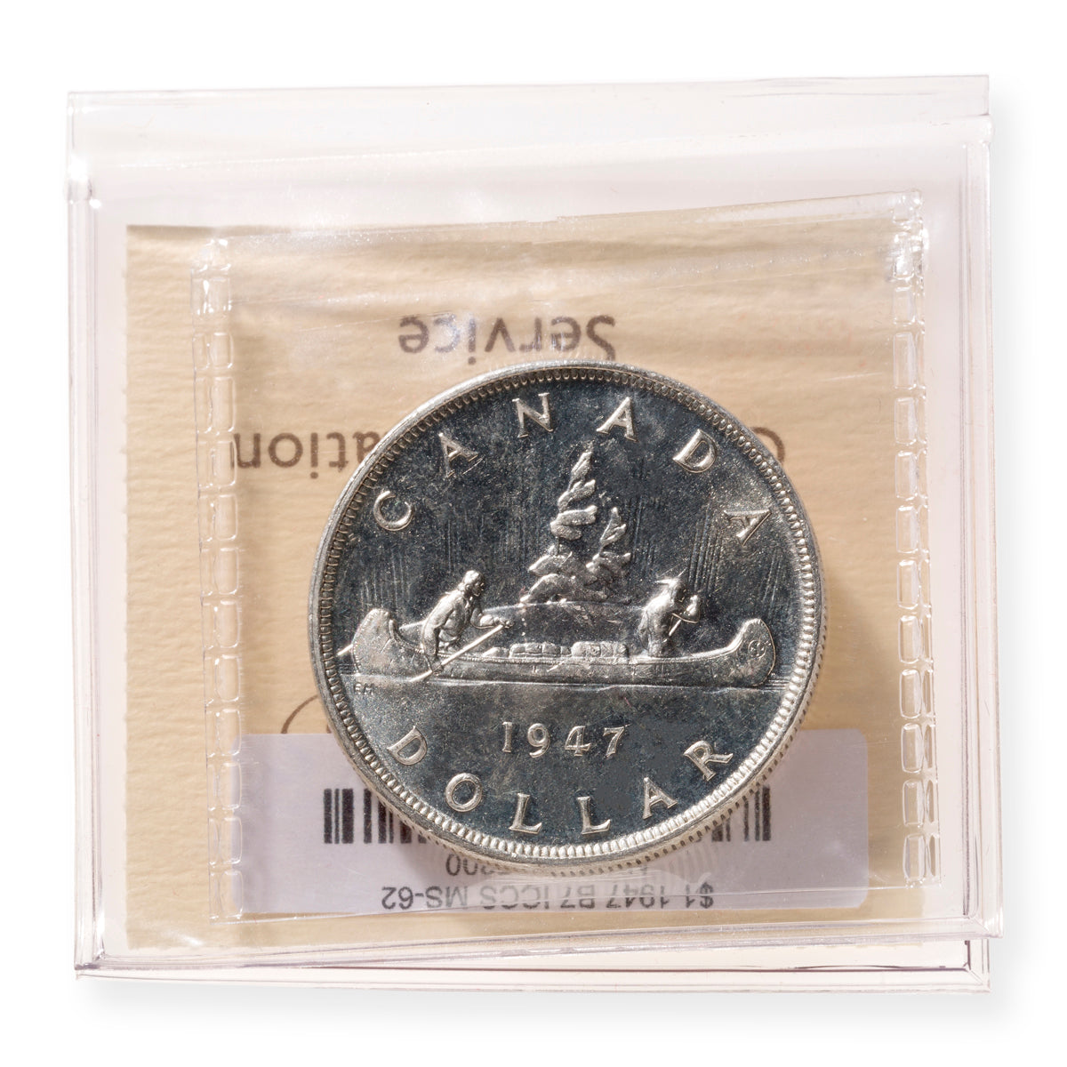 $1 1947 B7 ICCS MS-62