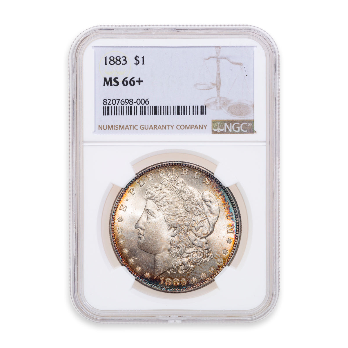 US $1 1883 Morgan Dollar NGC MS-66+