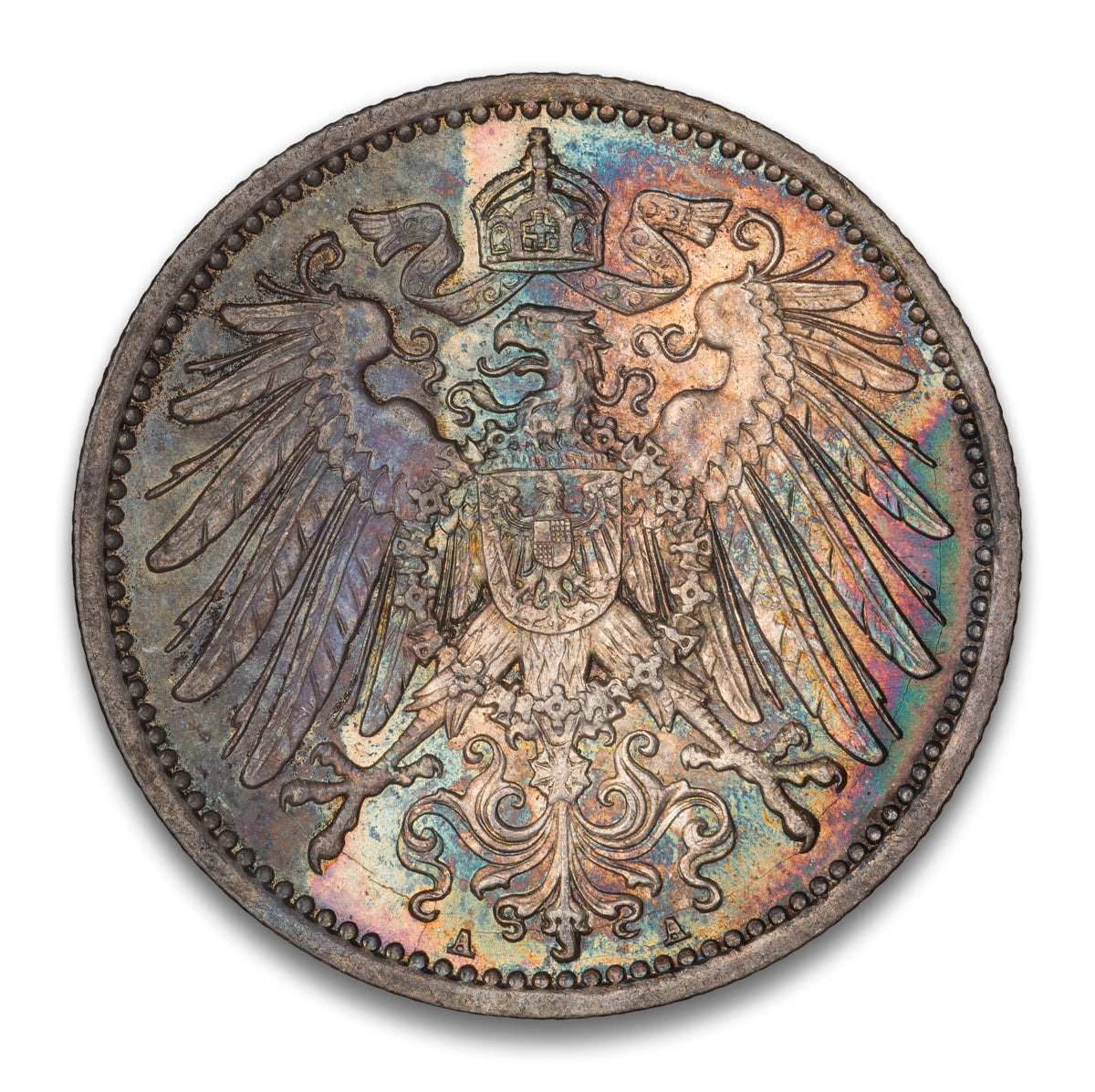 Germany Silver 1 Mark 1914 A