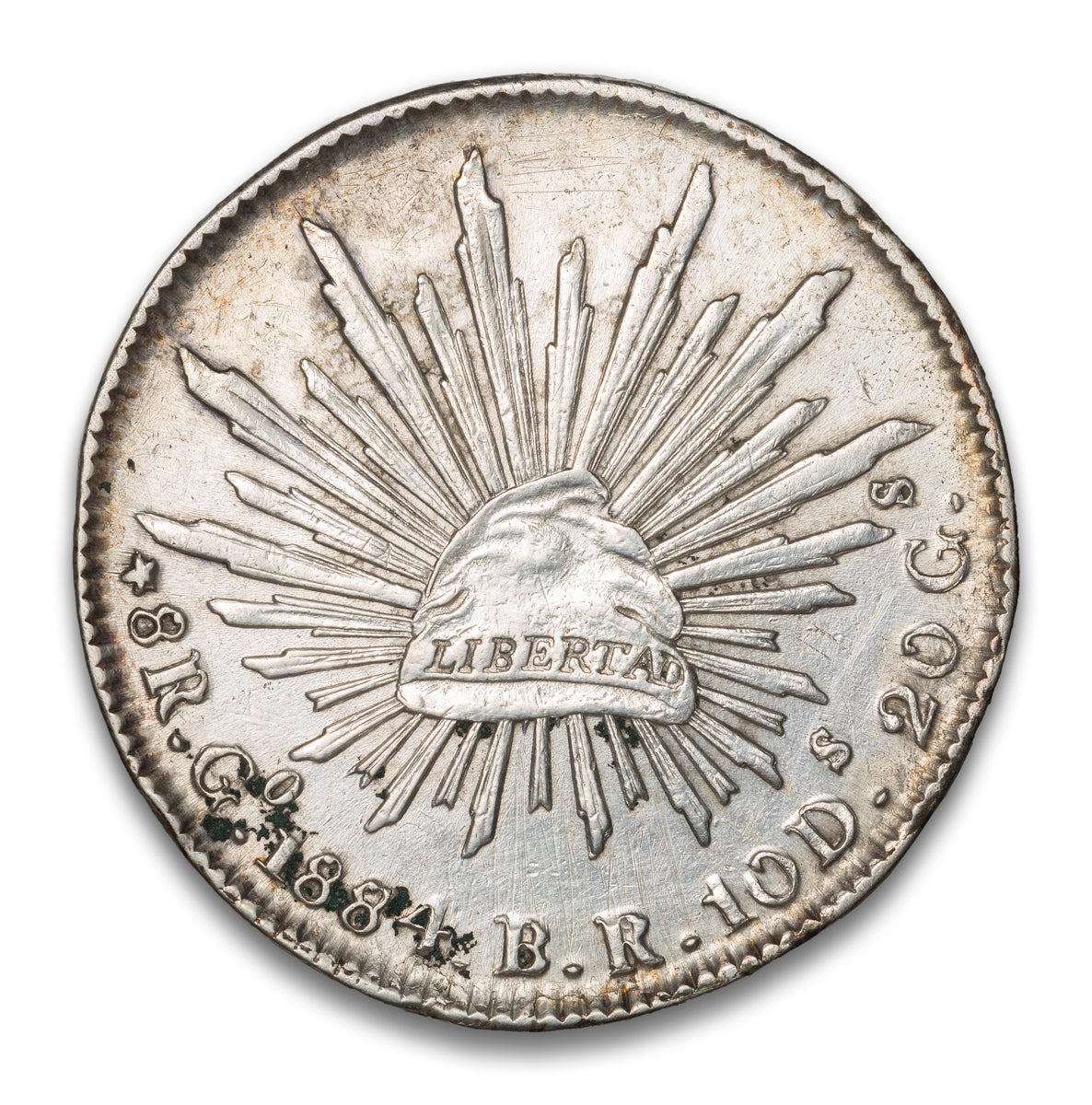 Mexico Silver 1 Peso 1884 GoBR