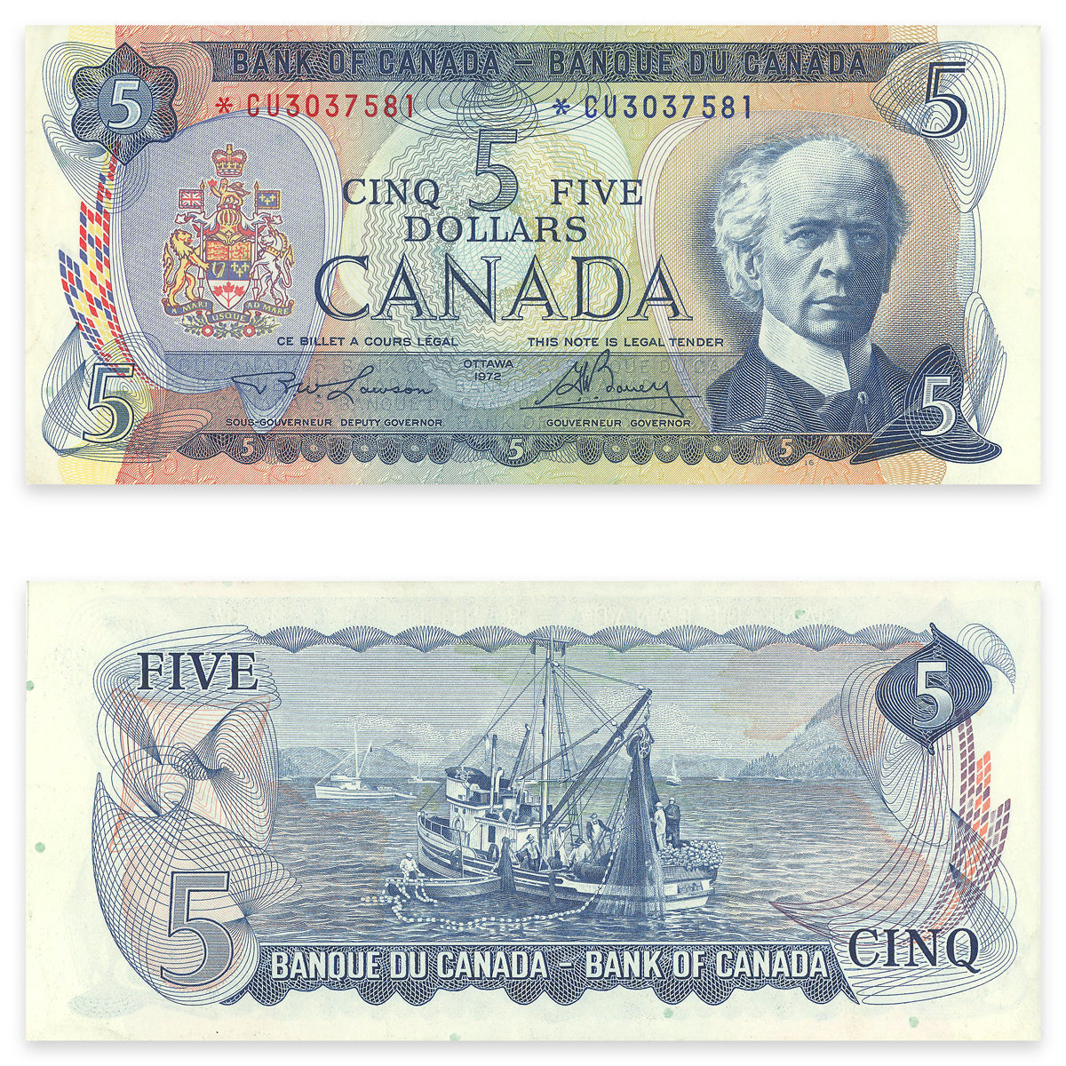 $5 1972 BC-48bA Replacement Lawson-Bouey Prefix *CU EF-40
