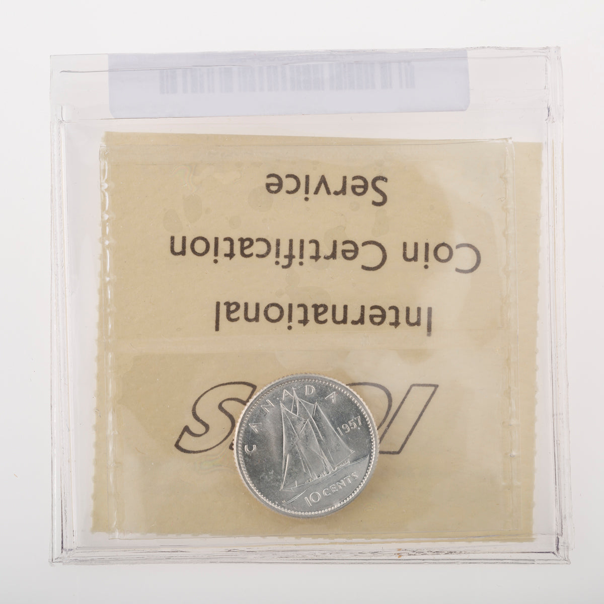 10 Cent 1957 ICCS MS-65