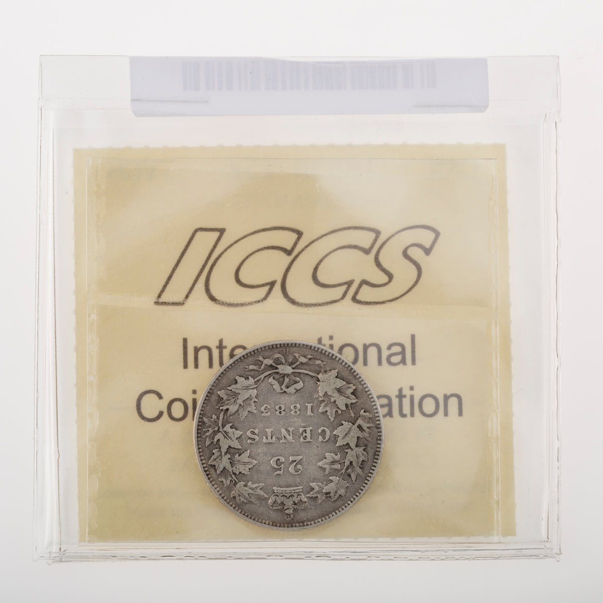 25 Cent 1883H ICCS VG-8