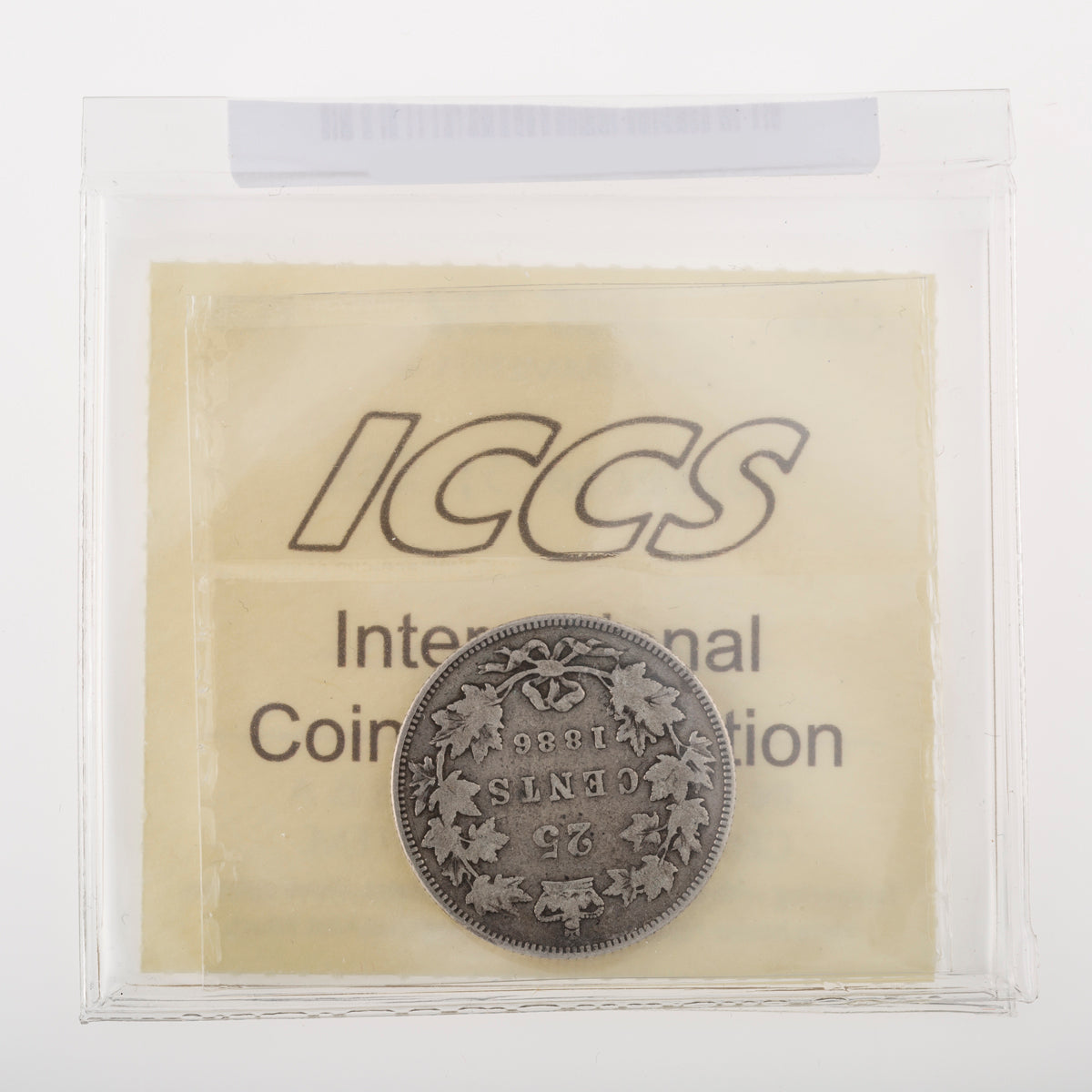 25 Cent 1886 Obverse 5; SBE ICCS VG-8